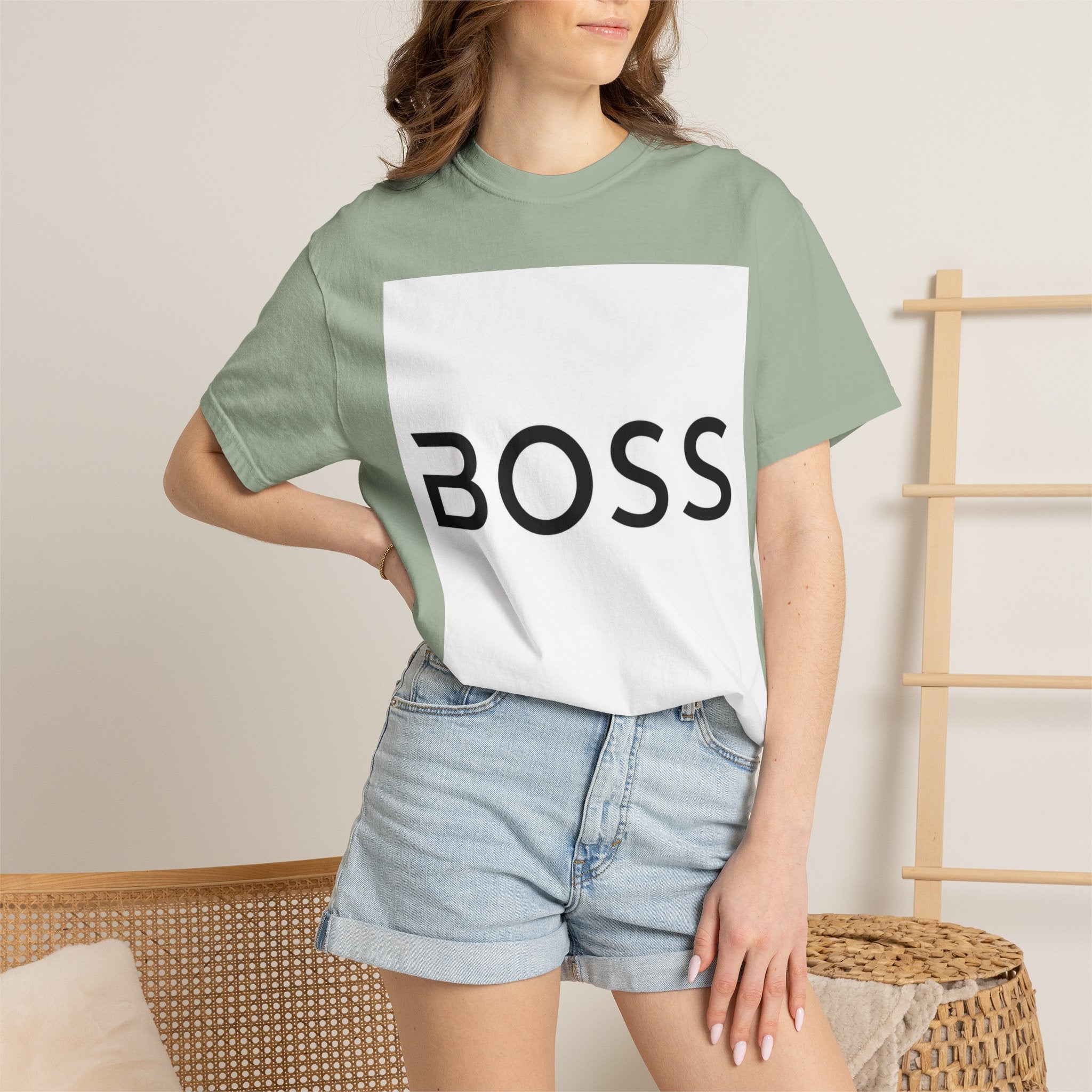 BOSS Graphic T-Shirt — Bold Minimalist Logo Tee for Confident Style