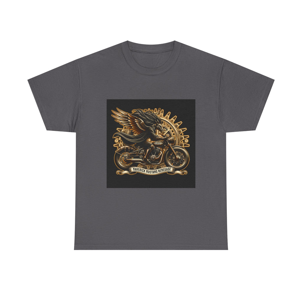 Vintage Winged Motorcycle Tee — "Ride Forever, Ride Free" Biker T-Shirt