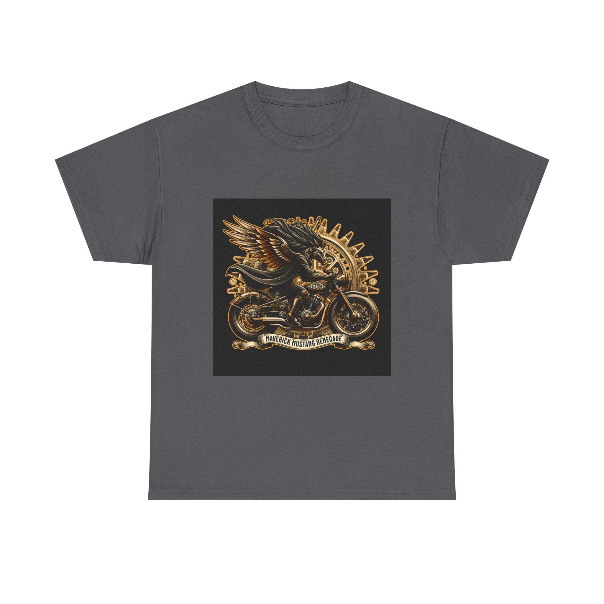Vintage Winged Motorcycle Tee — "Ride Forever, Ride Free" Biker T-Shirt