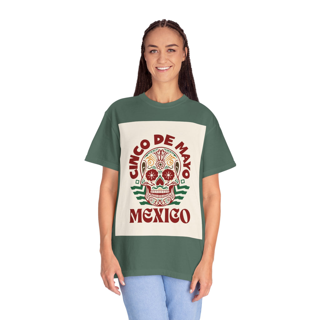 Cinco de Mayo Mexico Sugar Skull T-Shirt