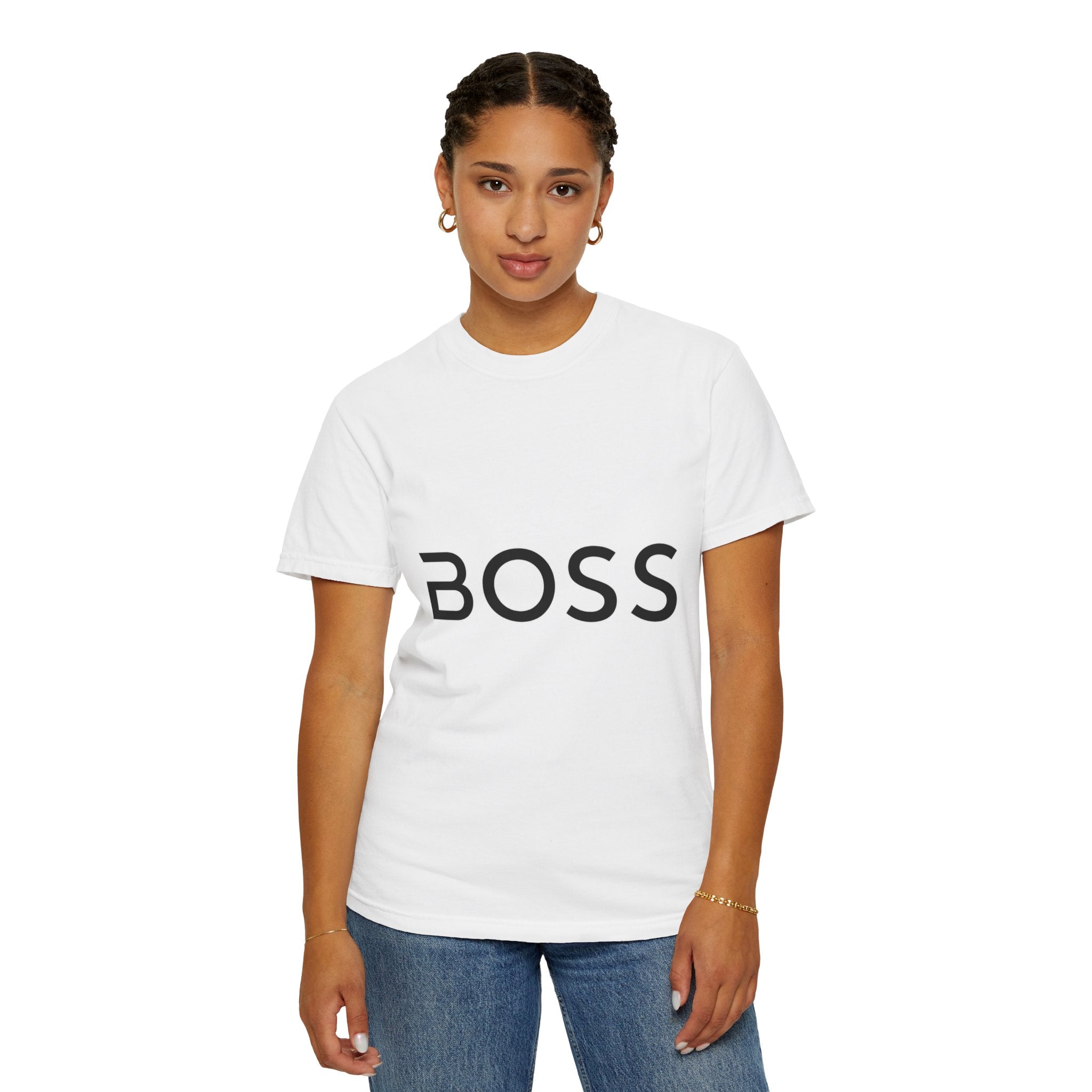 BOSS Graphic T-Shirt — Bold Minimalist Logo Tee for Confident Style
