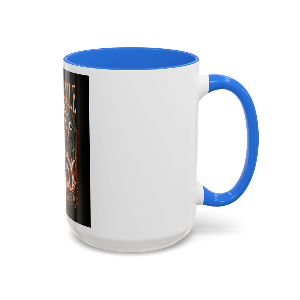 Eternal Exile Skull Biker Mug — Gothic Motorcycle Coffee Cup (11oz/15oz)