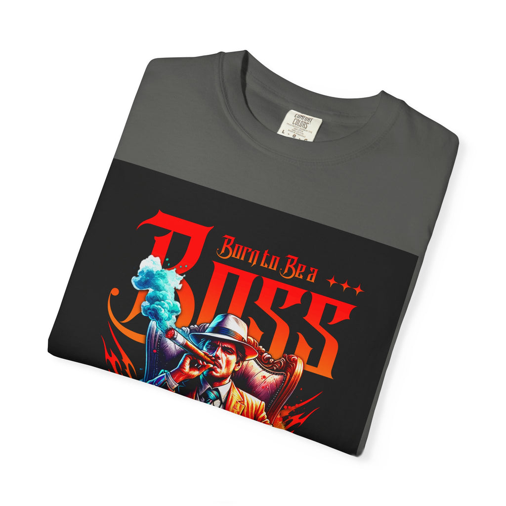 Boss Vintage Graphic T-Shirt — "Born to Be a Boss" Retro Mafia Design