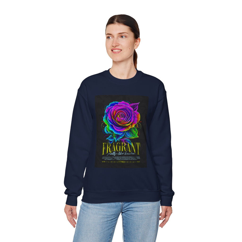 Fluorescent Rose “Fragrant” Crewneck Sweatshirt