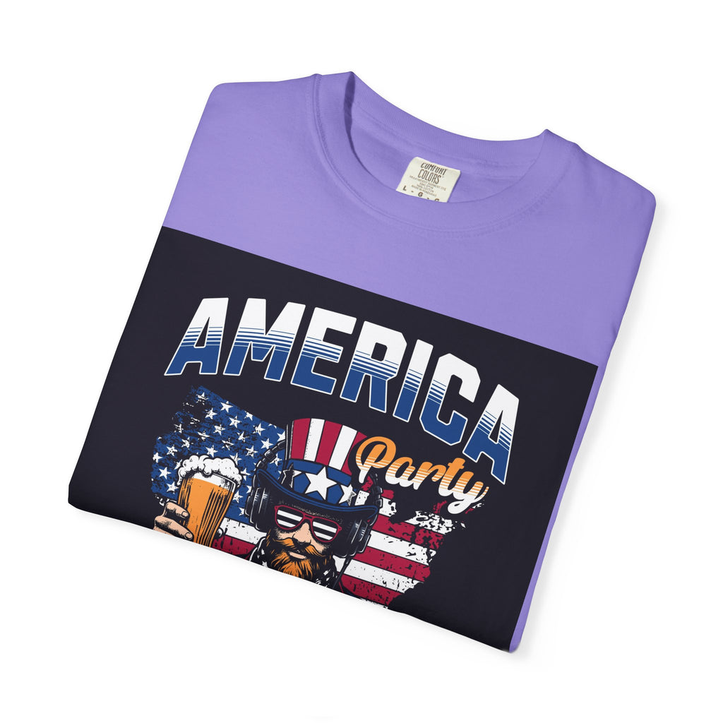 America Party T-Shirt — Cheers to Freedom 4th of July Patriotic Tee