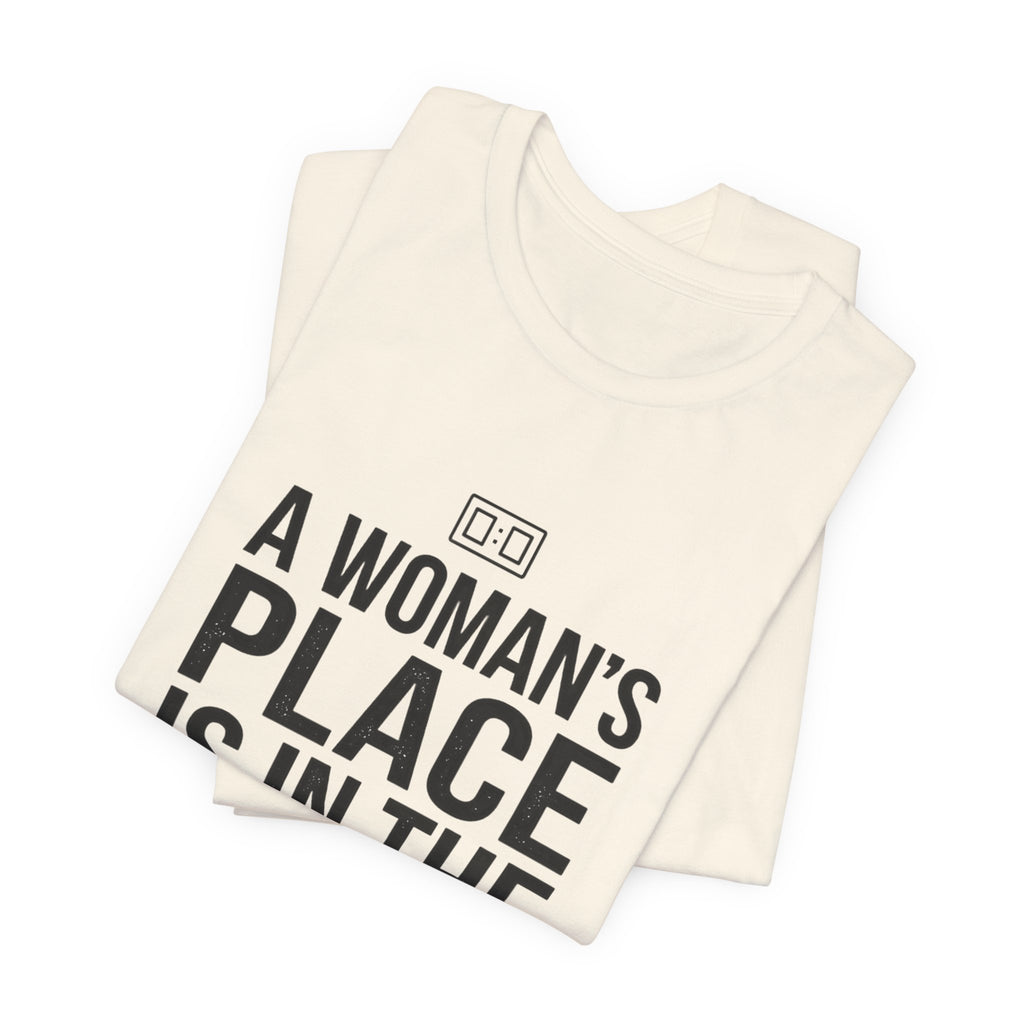 A Woman's Place Is In The Game Tee | Women’s Sports Fandom, Athletic Pride