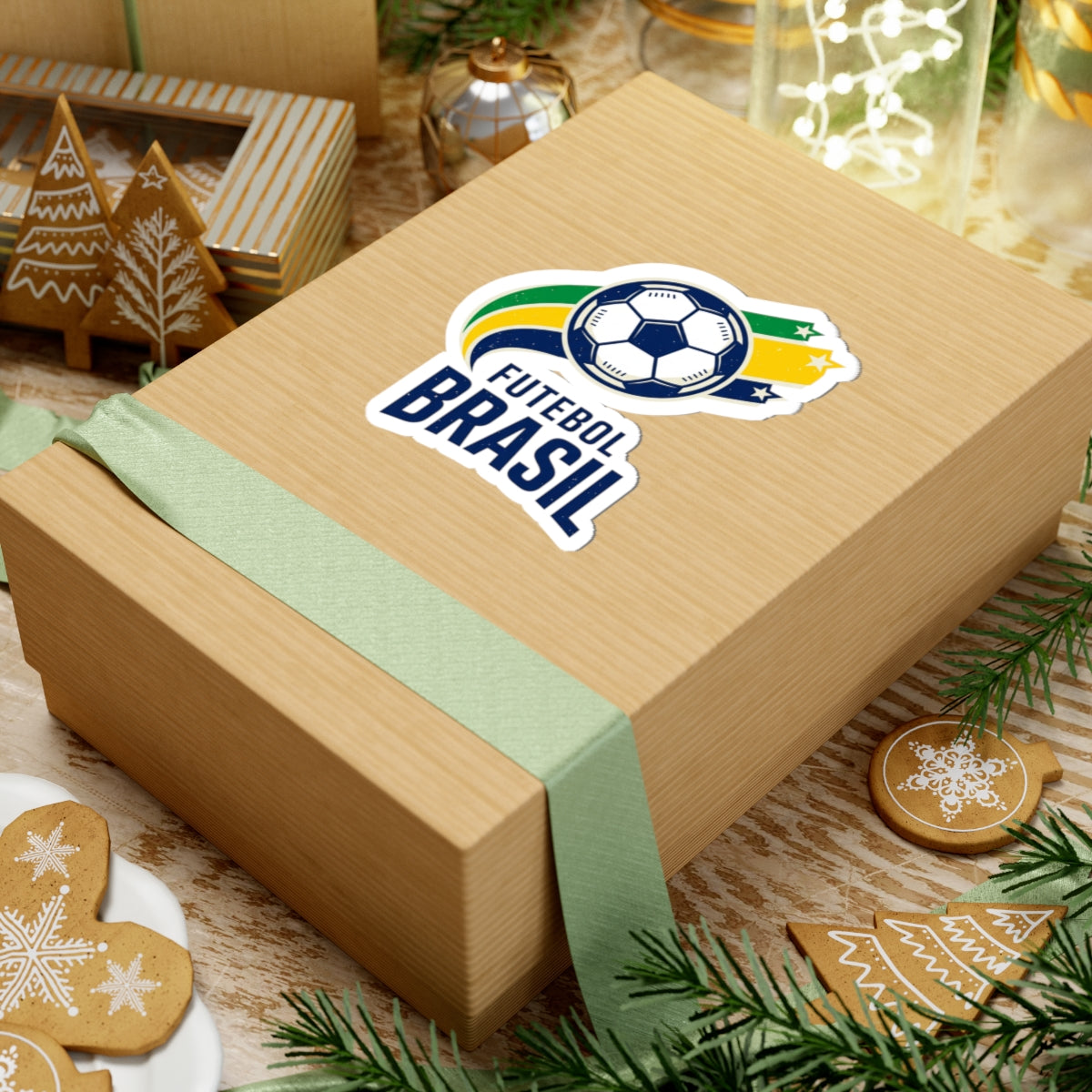 Futebol Brasil Sticker | Soccer Brazil Flag Colors, Kiss-Cut