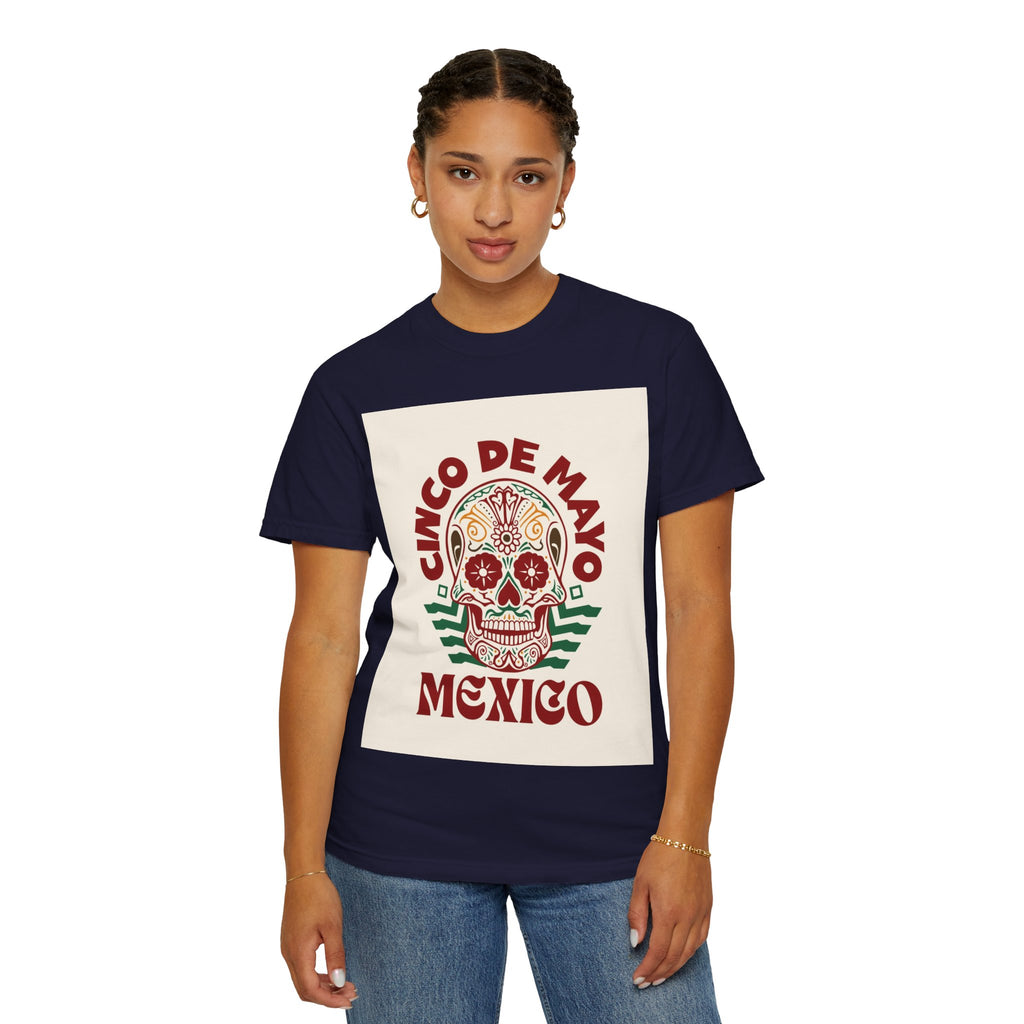 Cinco de Mayo Mexico Sugar Skull T-Shirt