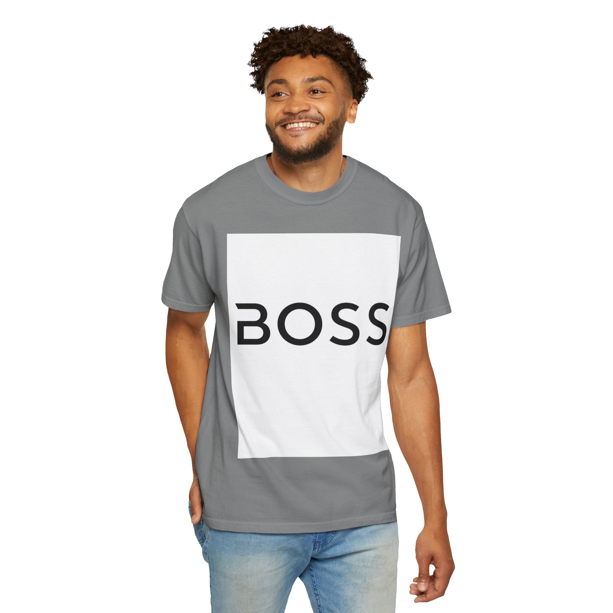 BOSS Graphic T-Shirt — Bold Minimalist Logo Tee for Confident Style