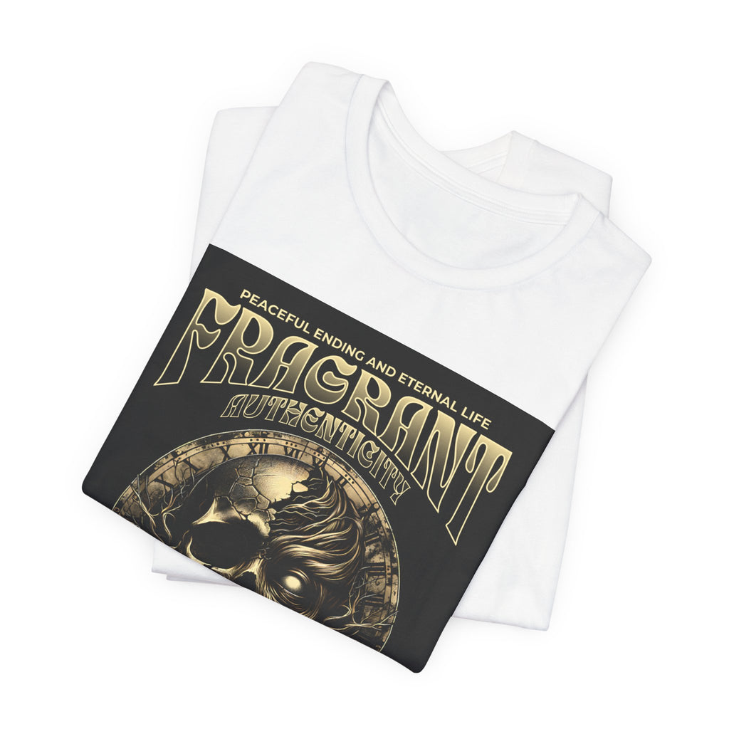Skull & Roses Graphic Tee — "Fragrant" Vintage Gothic Band Shirt