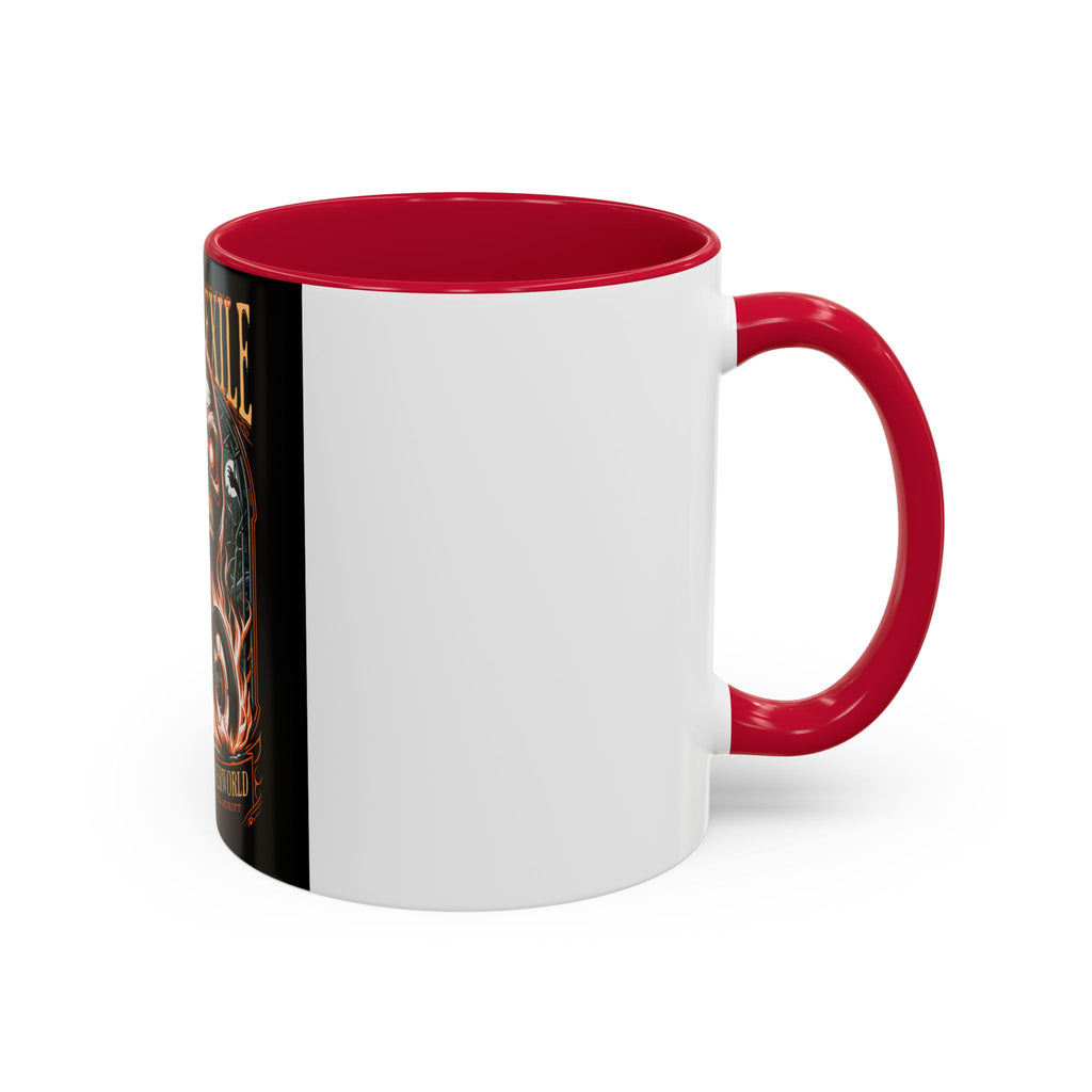 Eternal Exile Skull Biker Mug — Gothic Motorcycle Coffee Cup (11oz/15oz)