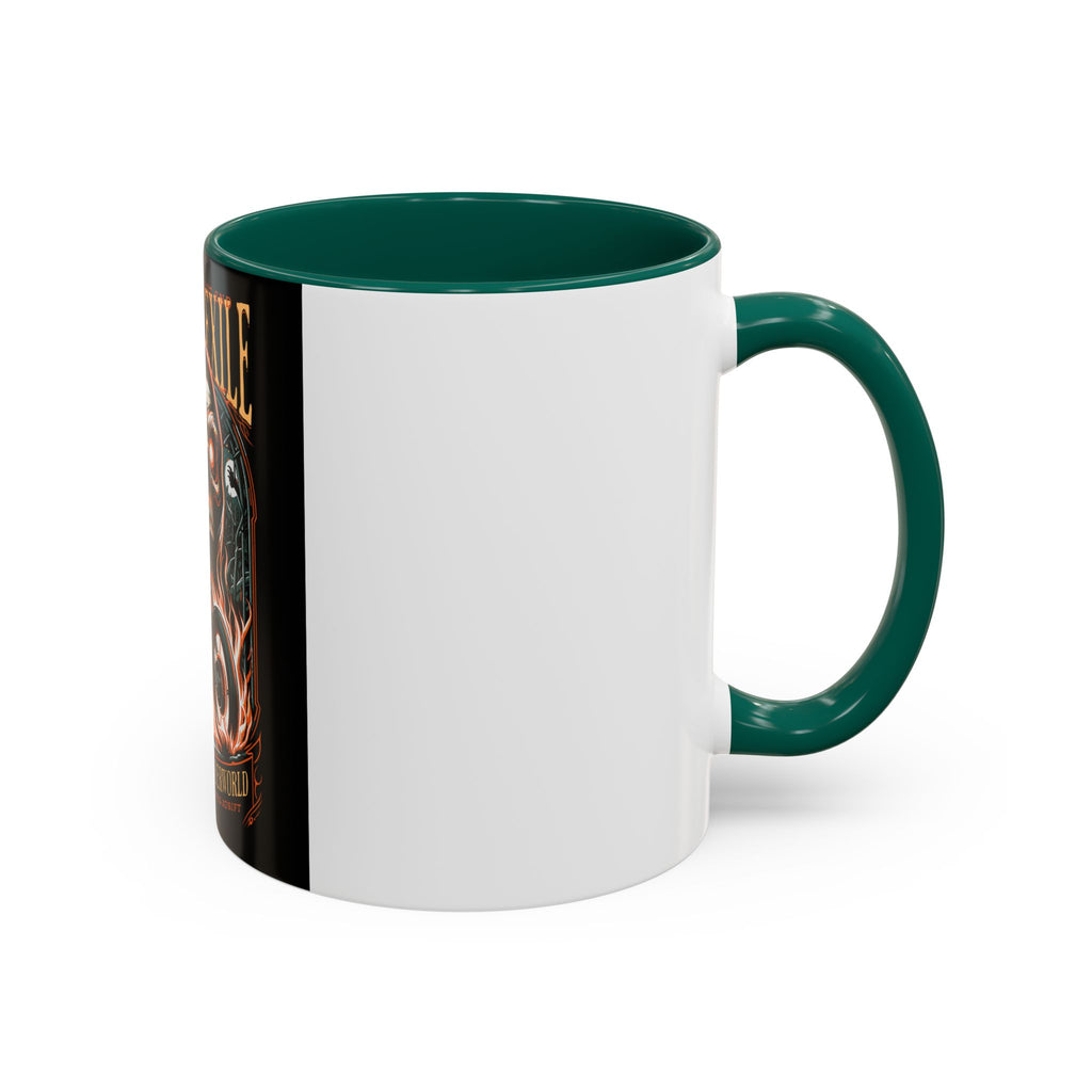 Eternal Exile Skull Biker Mug — Gothic Motorcycle Coffee Cup (11oz/15oz)