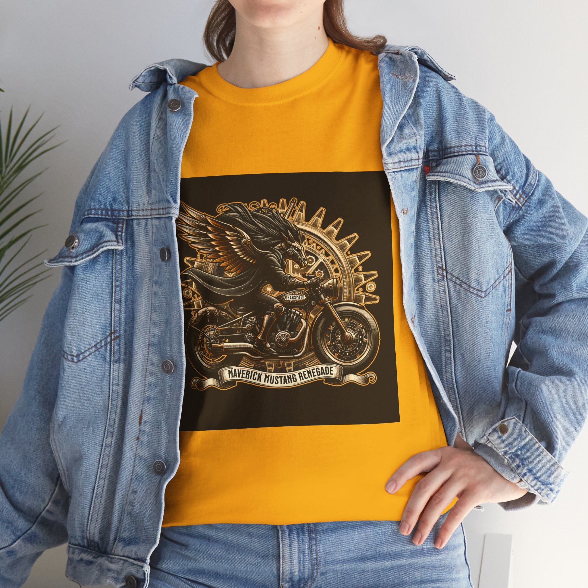 Vintage Winged Motorcycle Tee — "Ride Forever, Ride Free" Biker T-Shirt