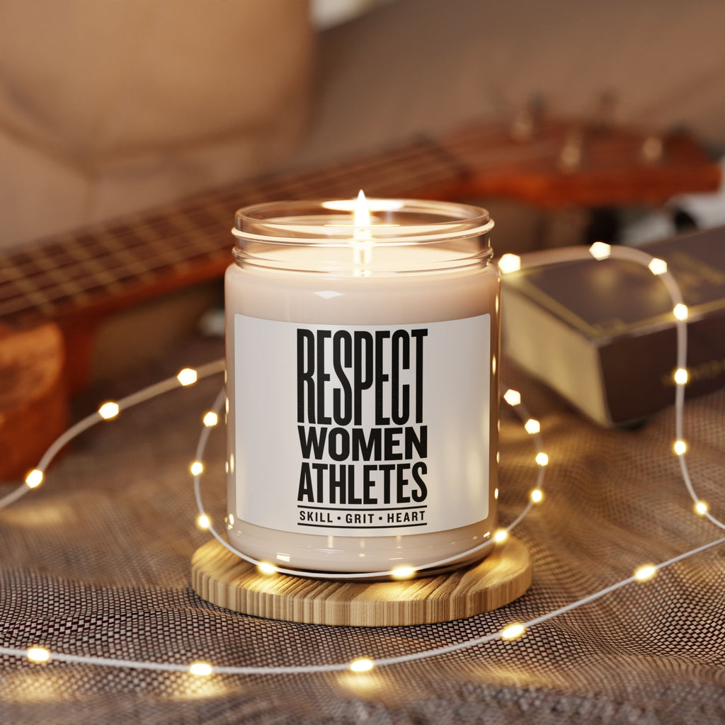 Respect Women Athletes Candle | Scented Soy Candle, Feminist Sports Fandom