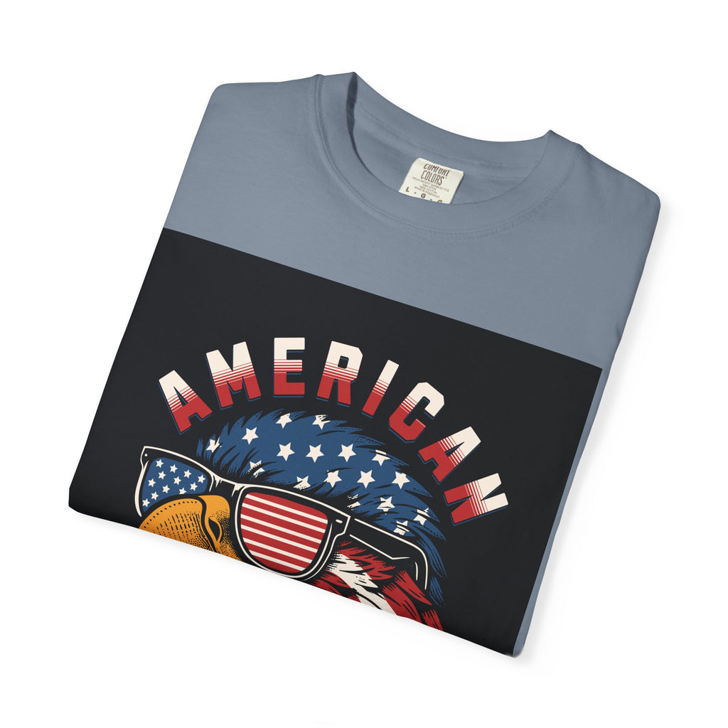 American Eagle Sunglasses T-Shirt — Patriotic USA Flag Graphic