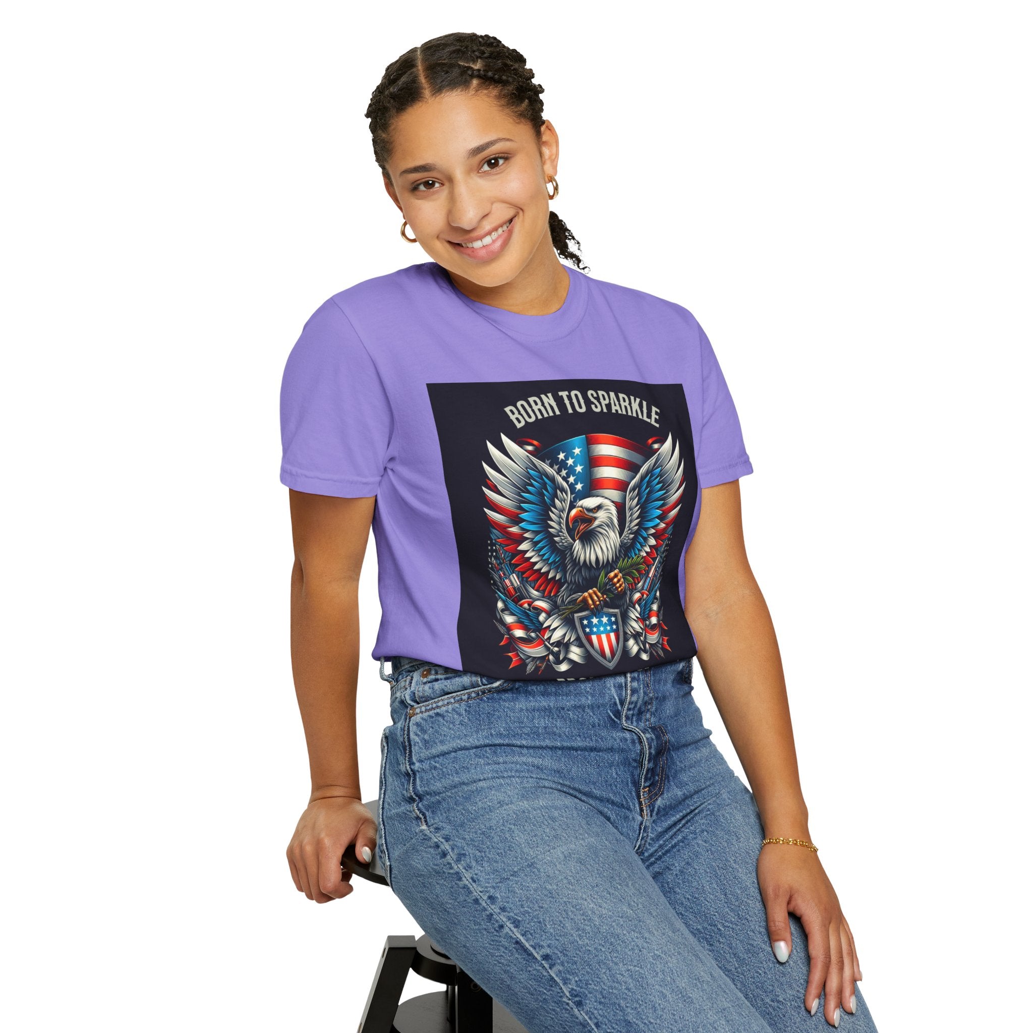 Born to Sparkle Proud to Be American T-Shirt