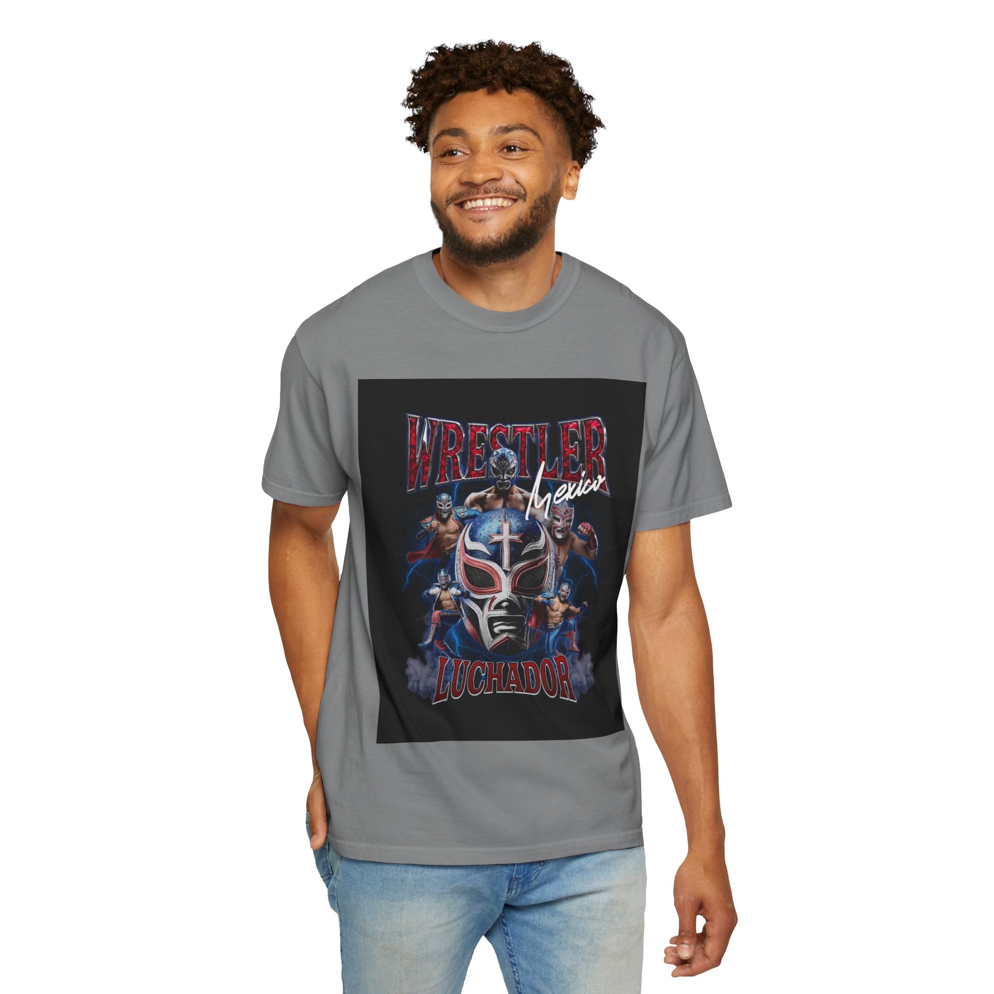 Wrestler Luchador Graphic T-Shirt — Mexican Masked Wrestling Tee