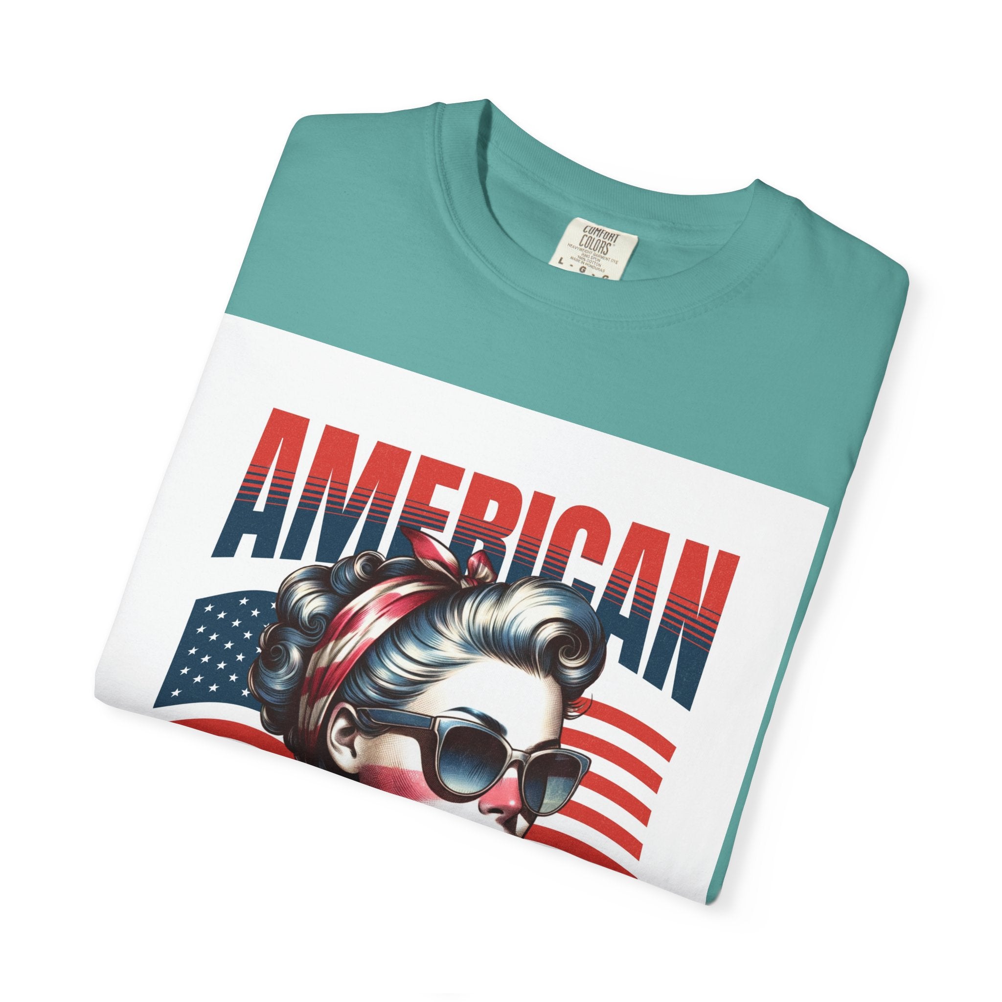 American Mama T‑Shirt — Vintage Patriotic Mom Tee