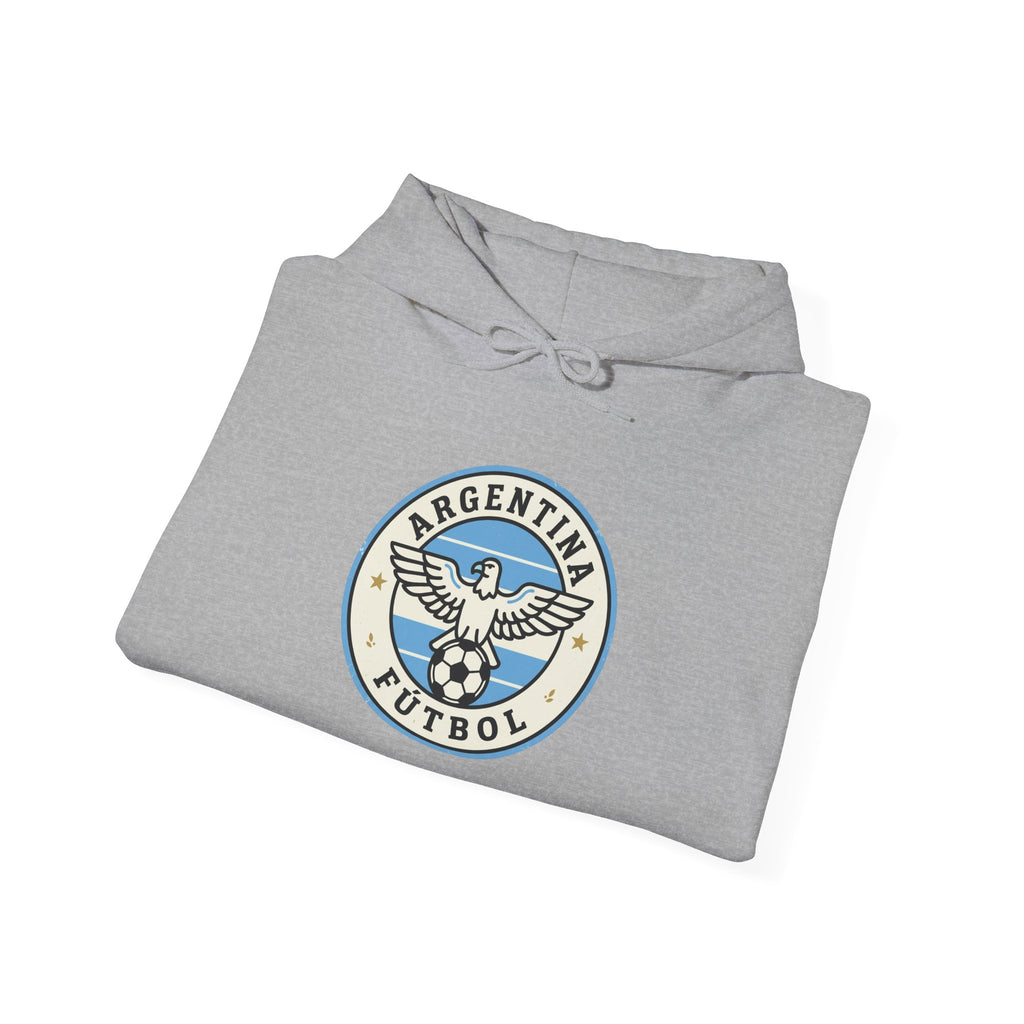 Argentina Futbol Crest Hoodie | Soccer Country Pride, National Colors