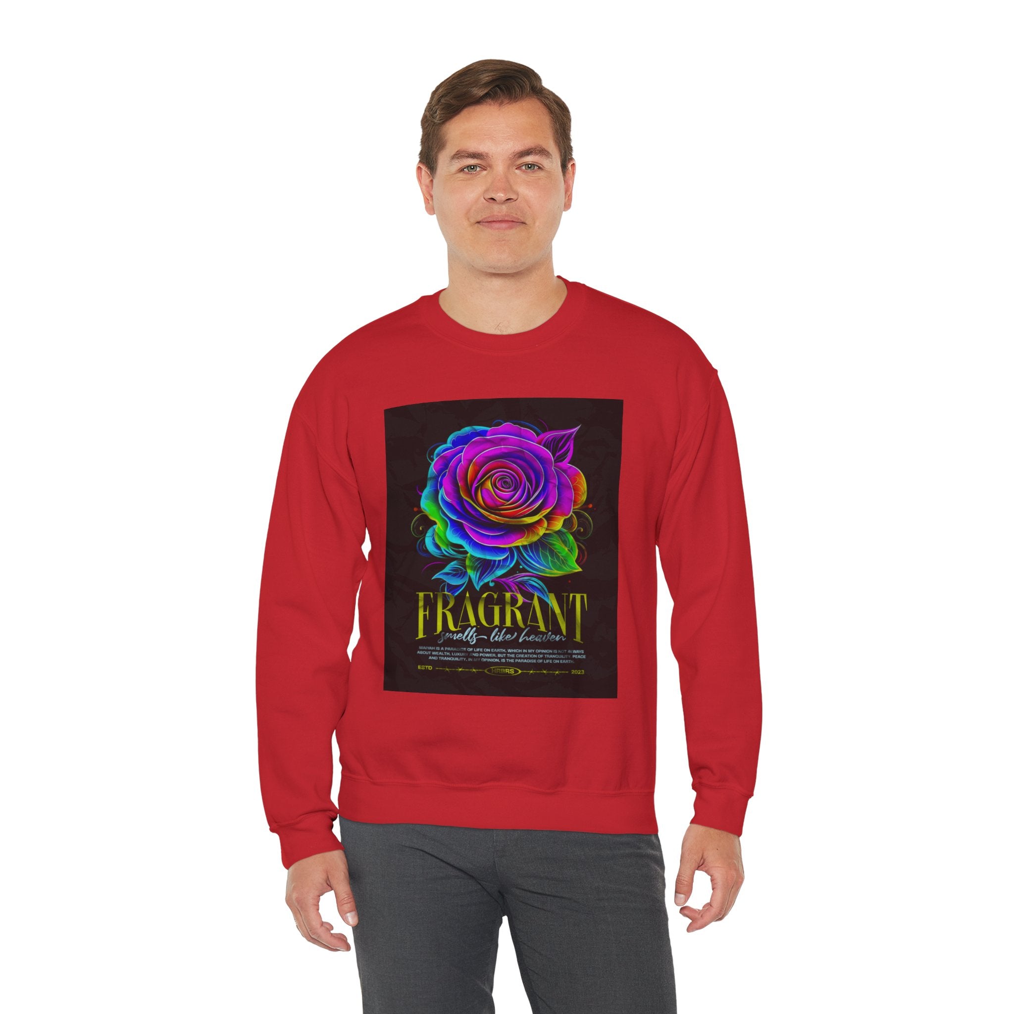 Fluorescent Rose “Fragrant” Crewneck Sweatshirt