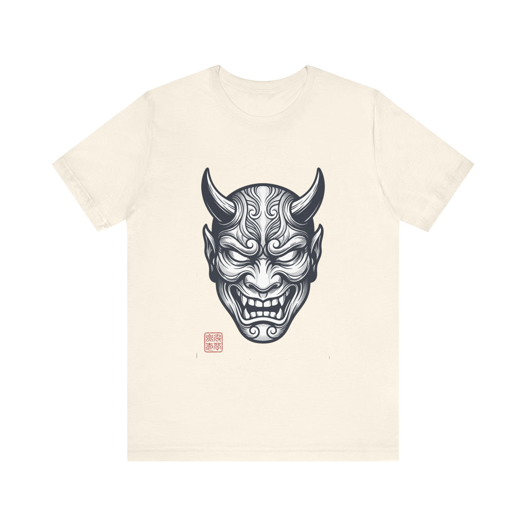 Demon Hannya Mask T‑Shirt — Japanese Oni Tattoo Graphic Tee