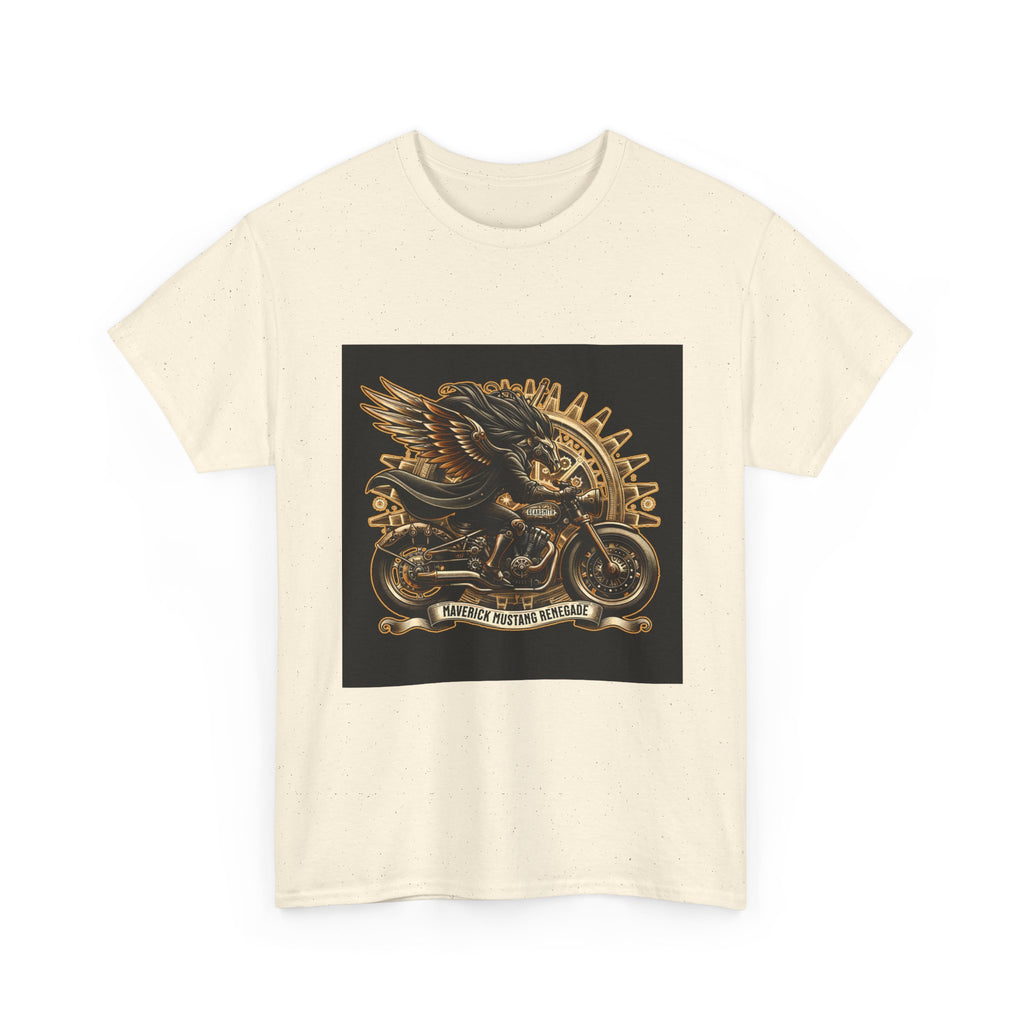 Vintage Winged Motorcycle Tee — "Ride Forever, Ride Free" Biker T-Shirt
