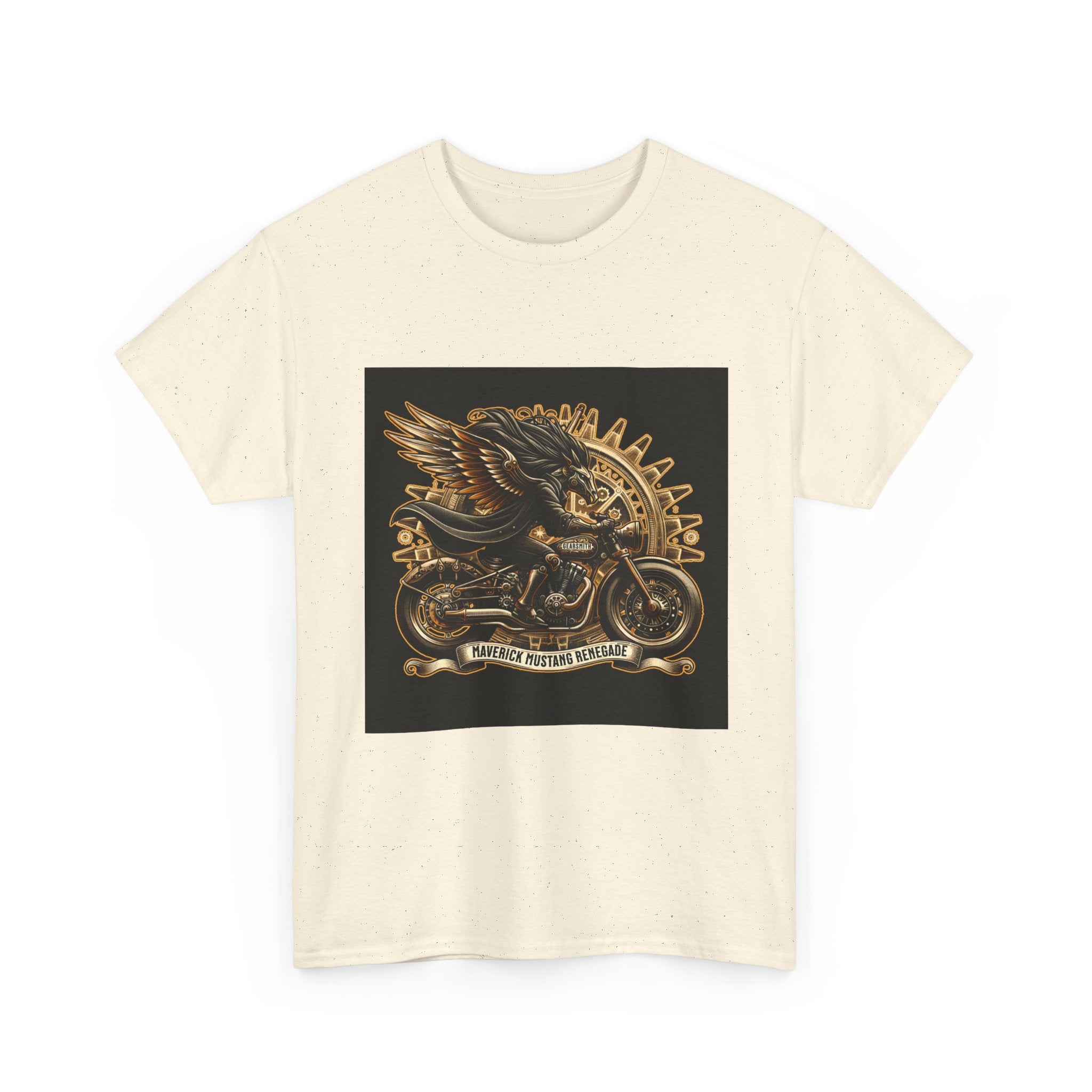 Vintage Winged Motorcycle Tee — "Ride Forever, Ride Free" Biker T-Shirt