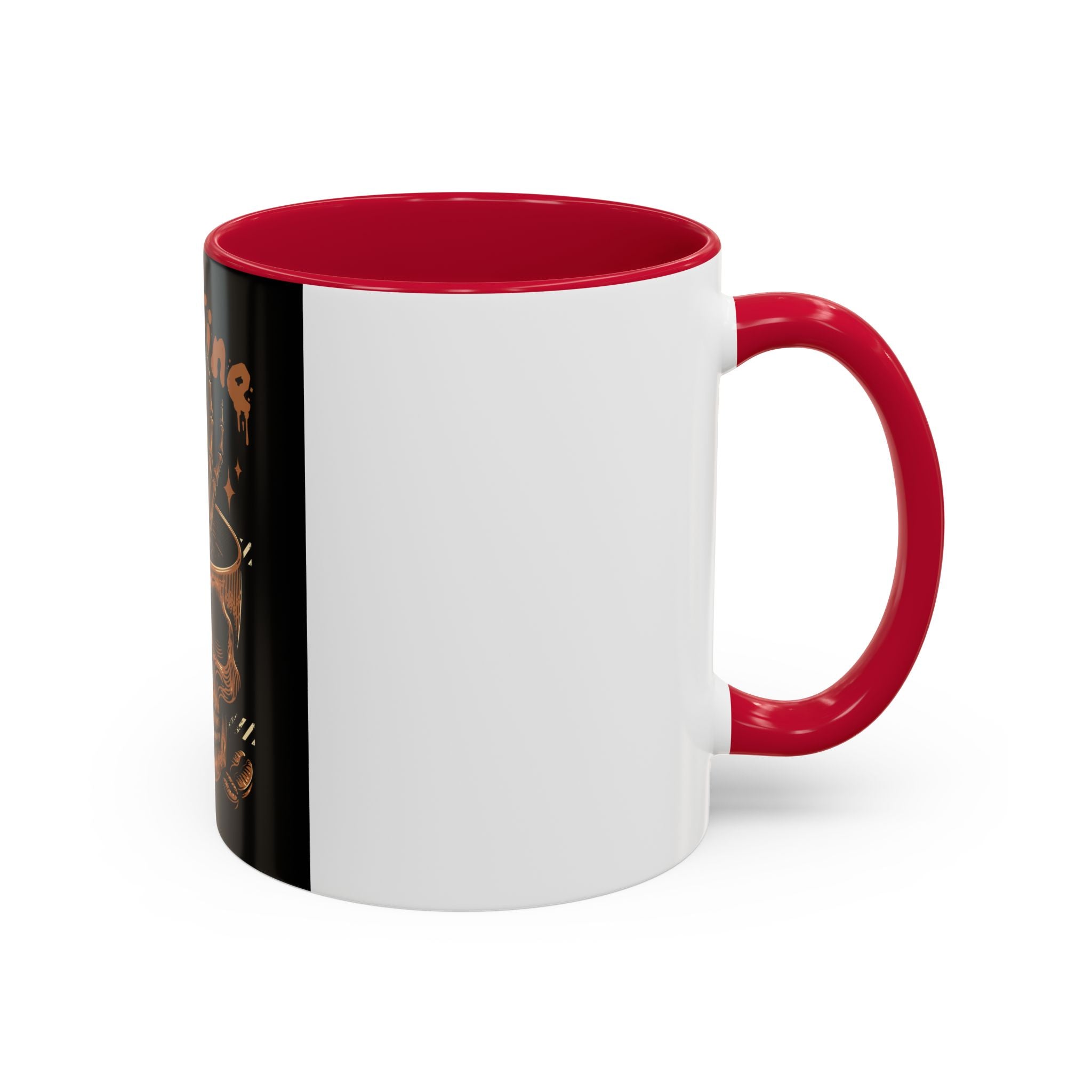 Skull Coffee Mug – "I'm Fine Just Need Coffee" Gothic Ceramic Mug