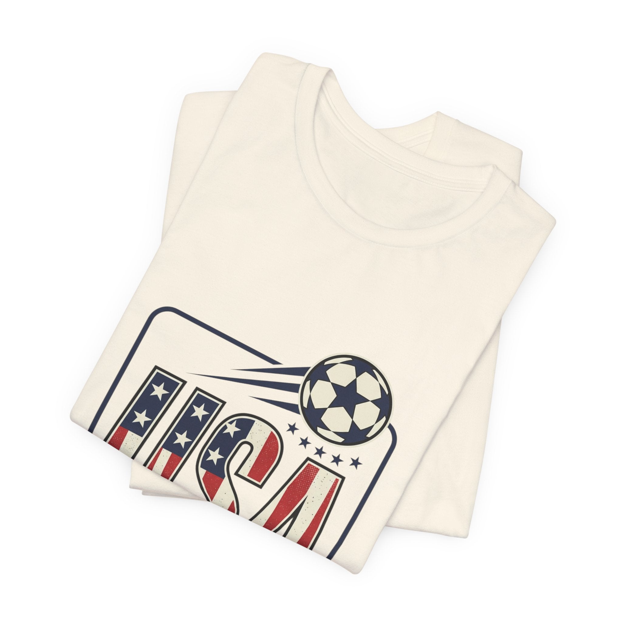 USA Soccer Tee | American Flag Colors, National Pride Shirt