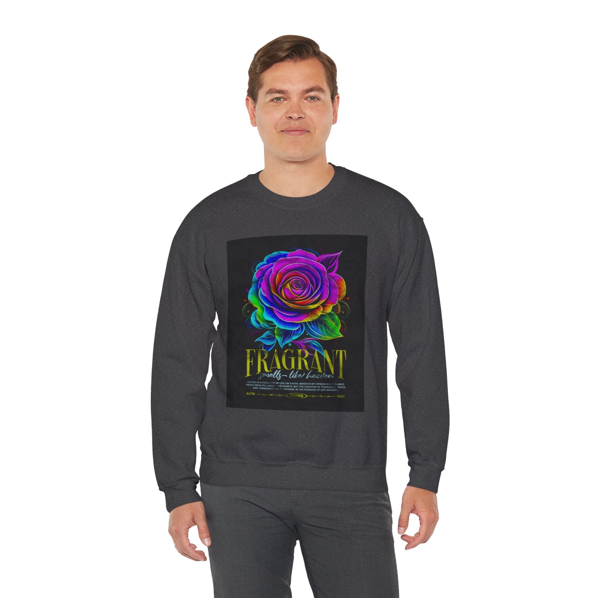 Fluorescent Rose “Fragrant” Crewneck Sweatshirt