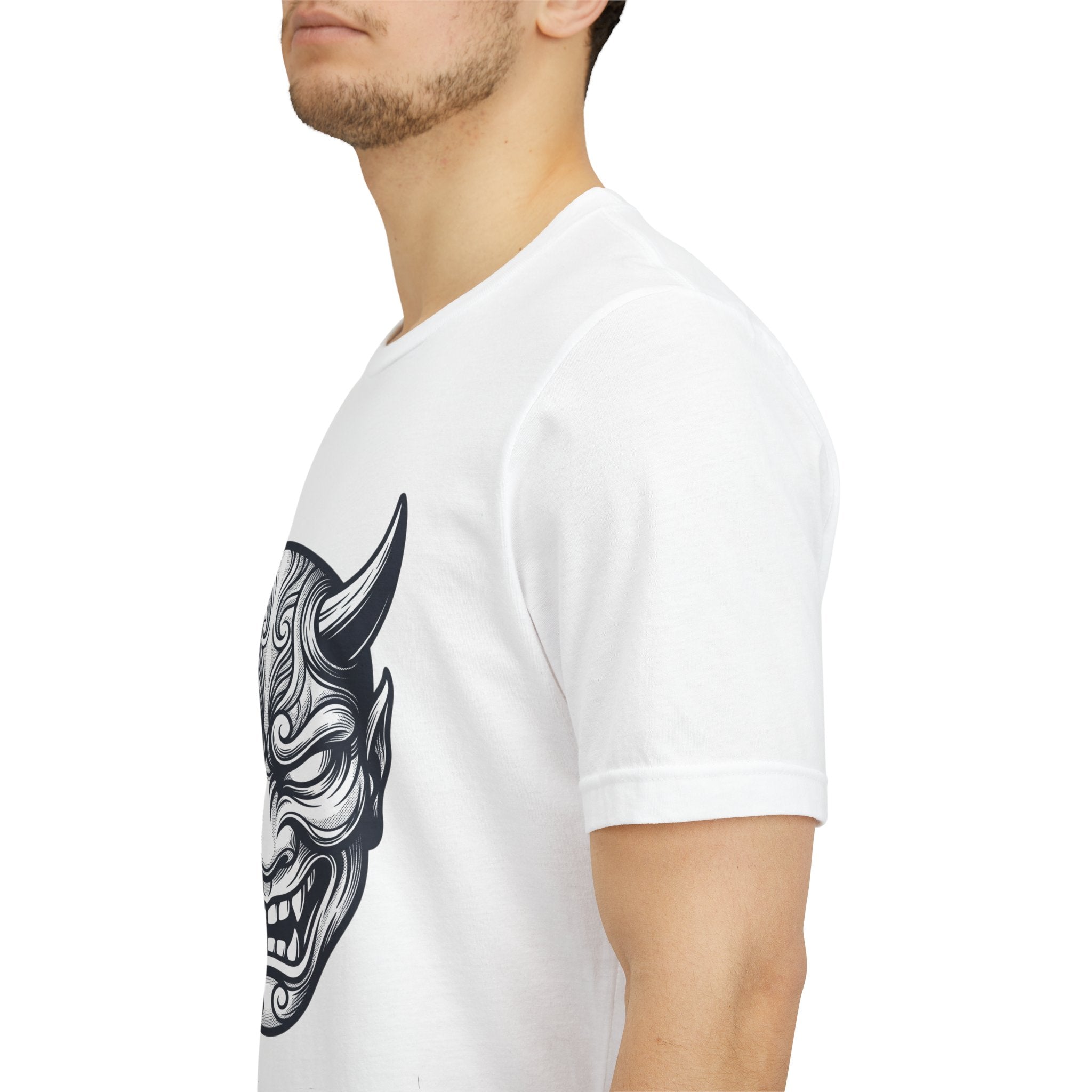 Demon Hannya Mask T‑Shirt — Japanese Oni Tattoo Graphic Tee