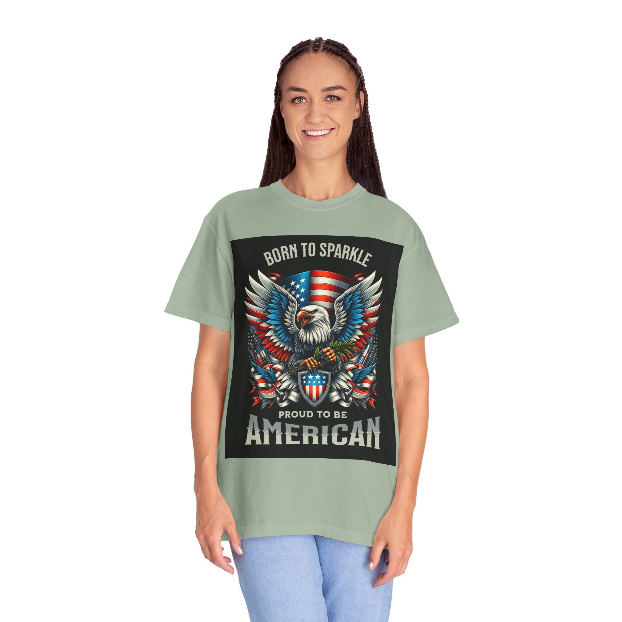 Born to Sparkle Proud to Be American T-Shirt