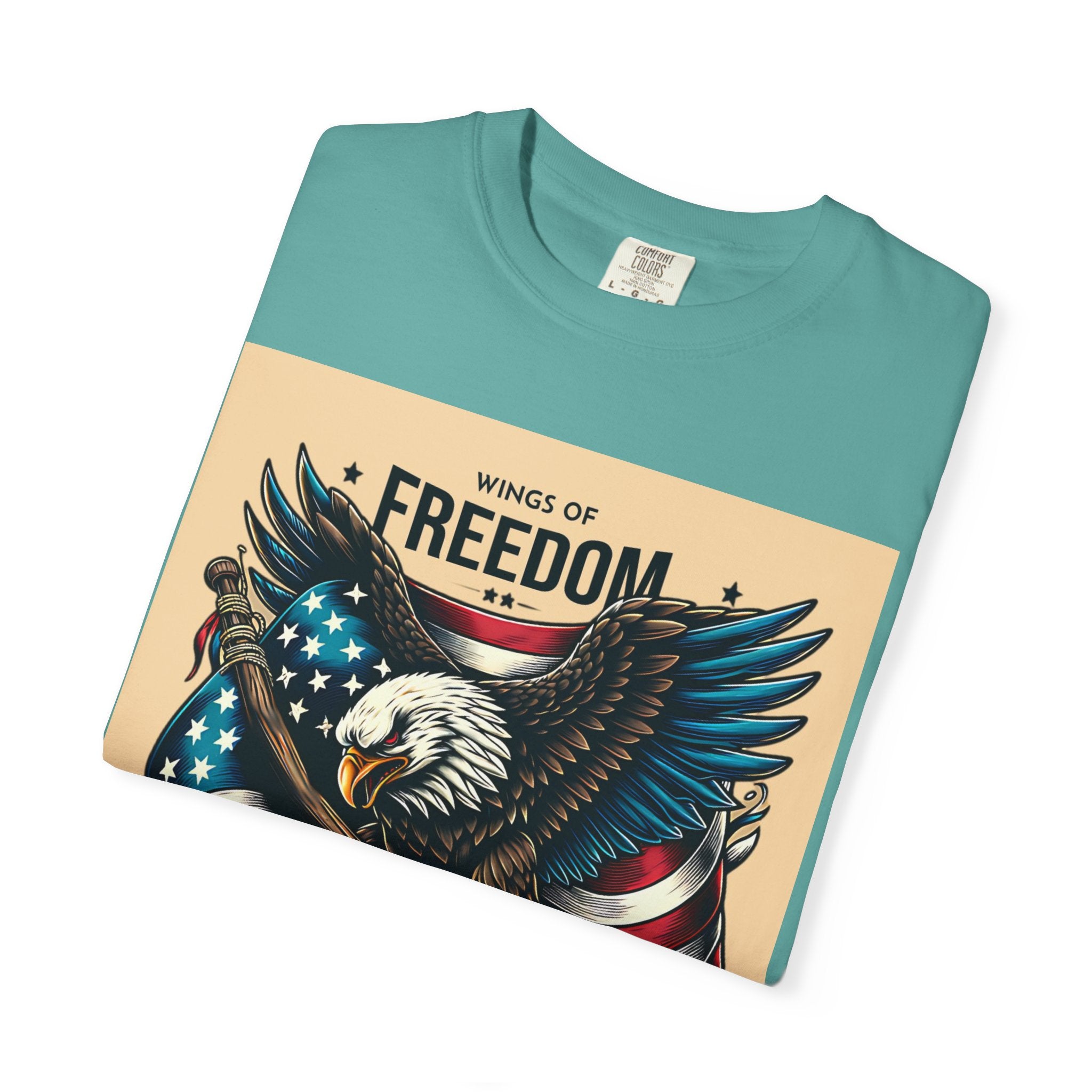 Freedom Eagle T-Shirt — Wings of America Patriotic Graphic Tee