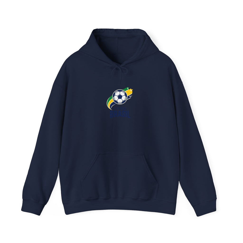 Brasil Soccer Crest Hoodie | Brazil Flag Colors, National Pride