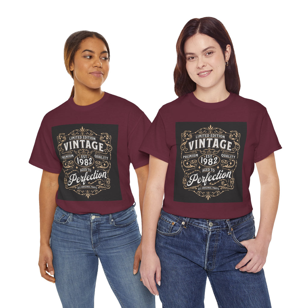 Vintage 1982 T-Shirt – Limited Edition Retro Birthday Gift