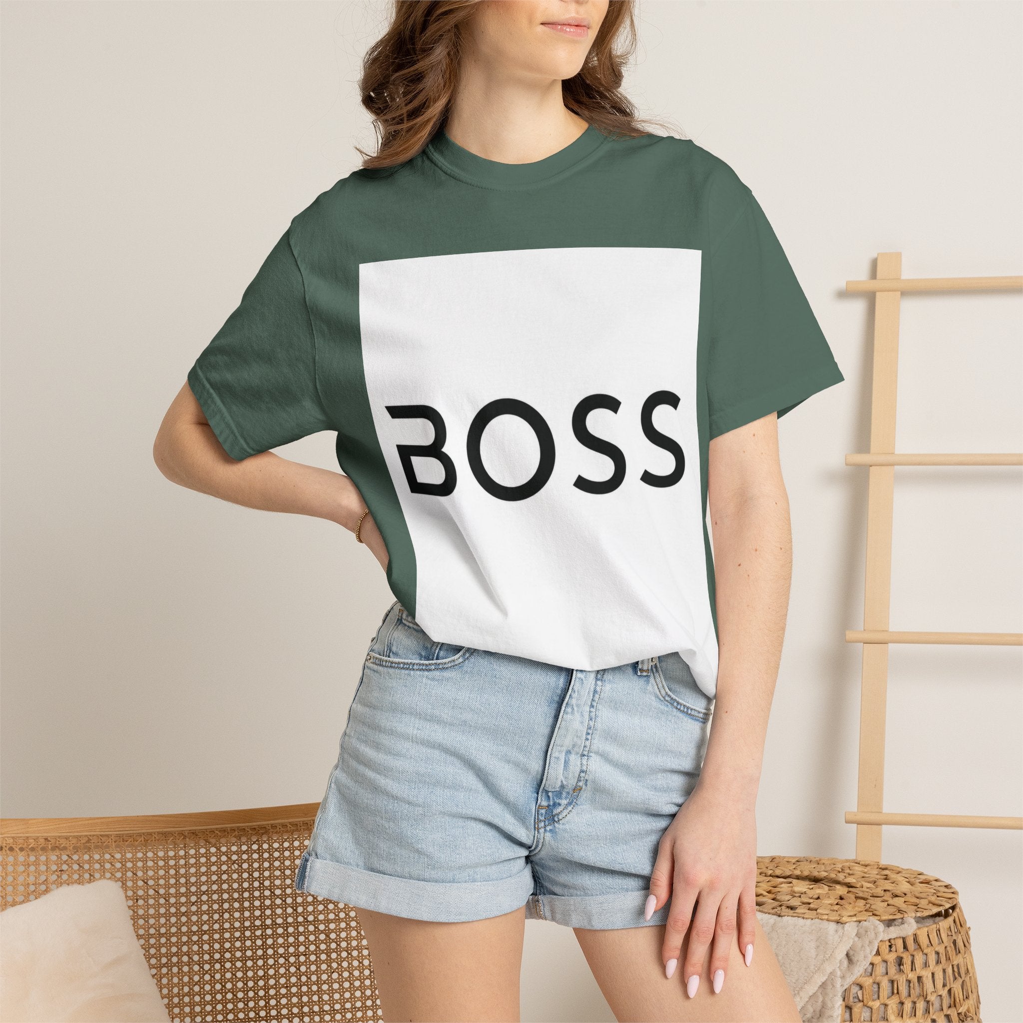 BOSS Graphic T-Shirt — Bold Minimalist Logo Tee for Confident Style