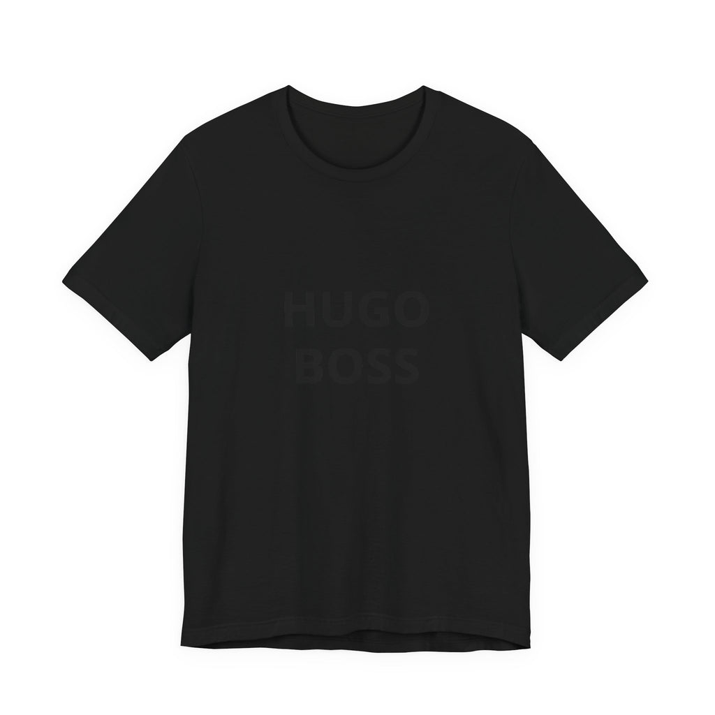Graphic Tee — "HUGO BOSS" Minimalist Text T-Shirt
