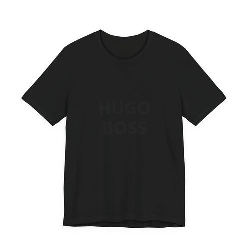Graphic Tee — "HUGO BOSS" Minimalist Text T-Shirt