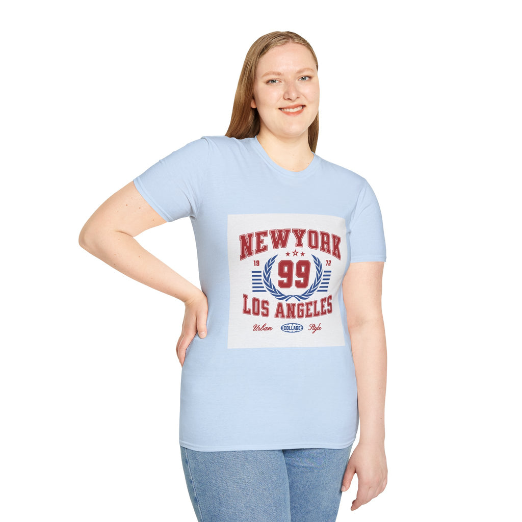 New York 99 Vintage Sports Tee — Collegiate Graphic T-Shirt