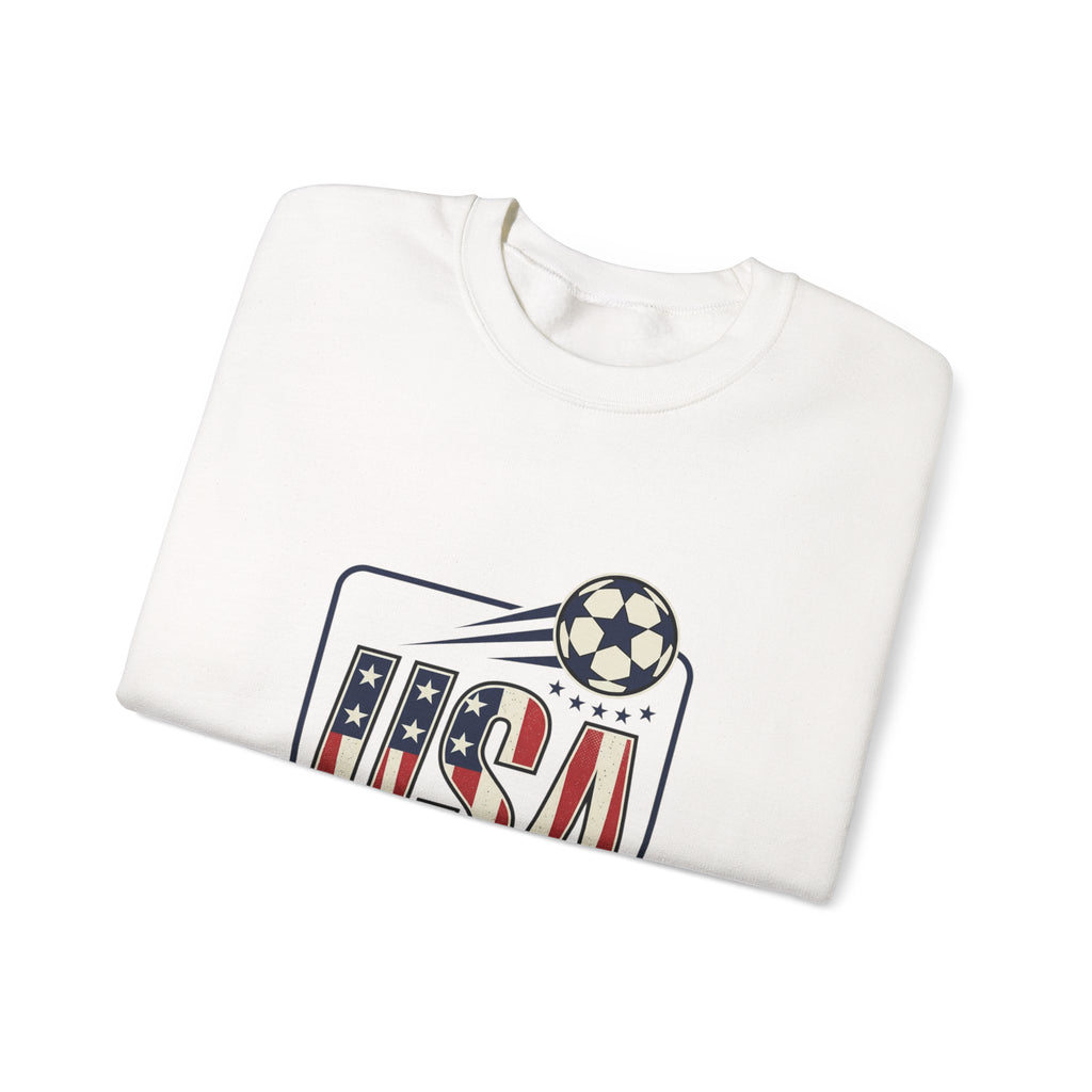 USA Soccer Crewneck Sweatshirt | American Flag Soccer Graphic