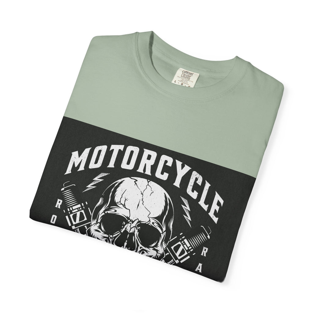 Motorcycle Skull Tee — "Legendary Riders" Vintage Biker Graphic T-Shirt
