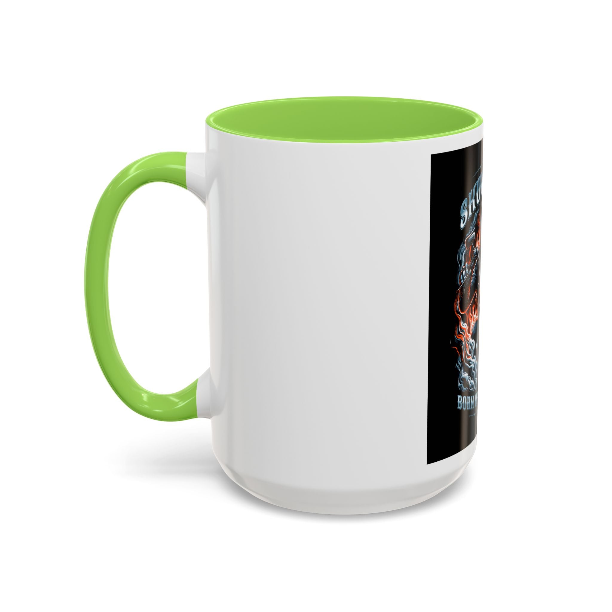 Skull Rider Motorcycle Mug – "Born of Nightmares" Biker Coffee Cup (11oz/15oz)