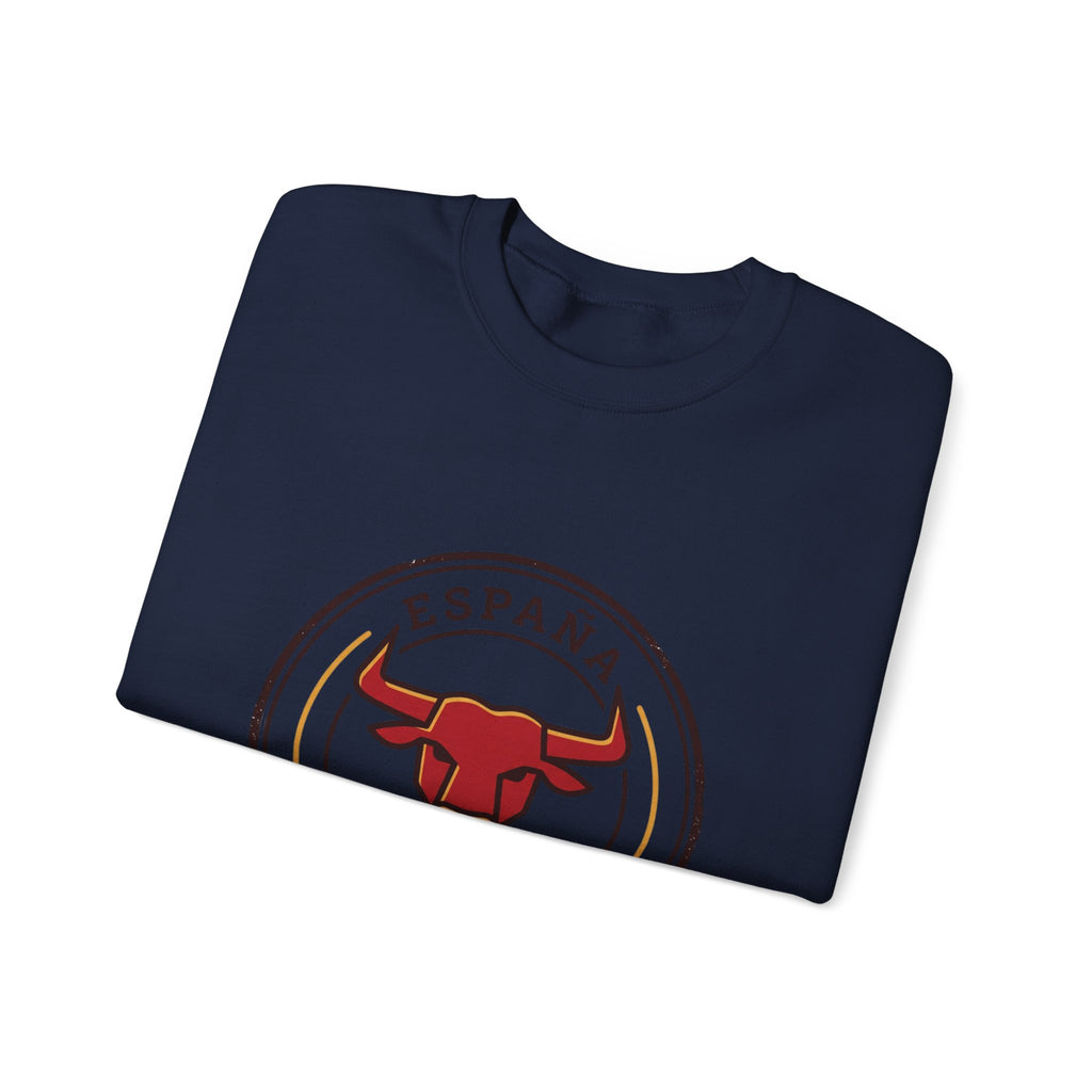 España Bull Crest Crewneck Sweatshirt | Spain Soccer Pride, Match Day