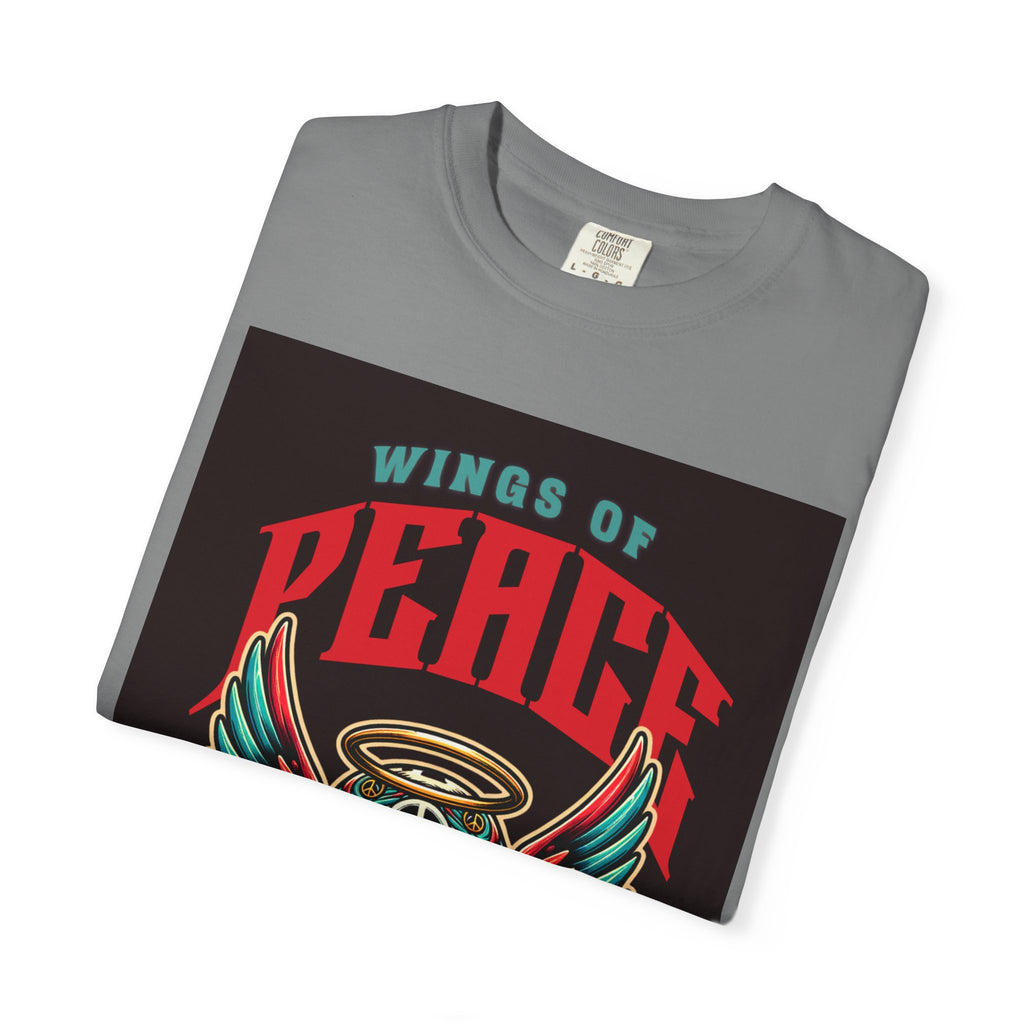 Wings of Peace Skull T-Shirt — "Soar Above With Love" Vintage Graphic Tee