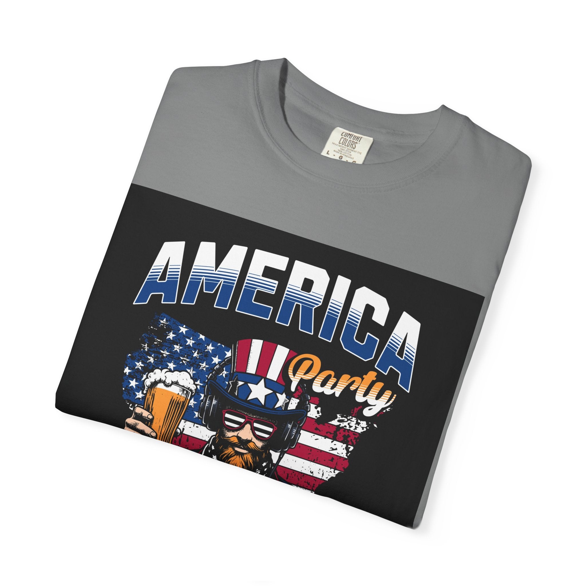 America Party T-Shirt — Cheers to Freedom 4th of July Patriotic Tee