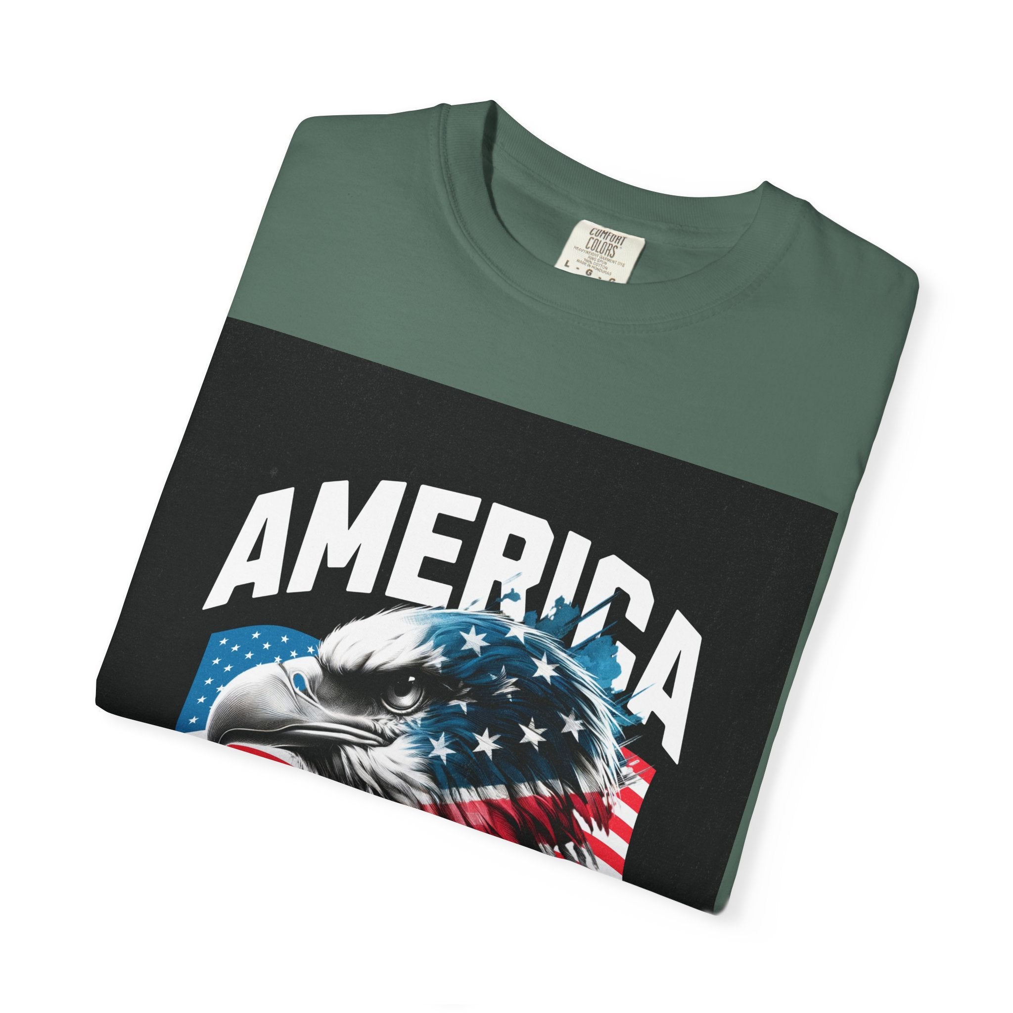 Independence Day T-shirt — 'America' Eagle Flag 4th of July Tee