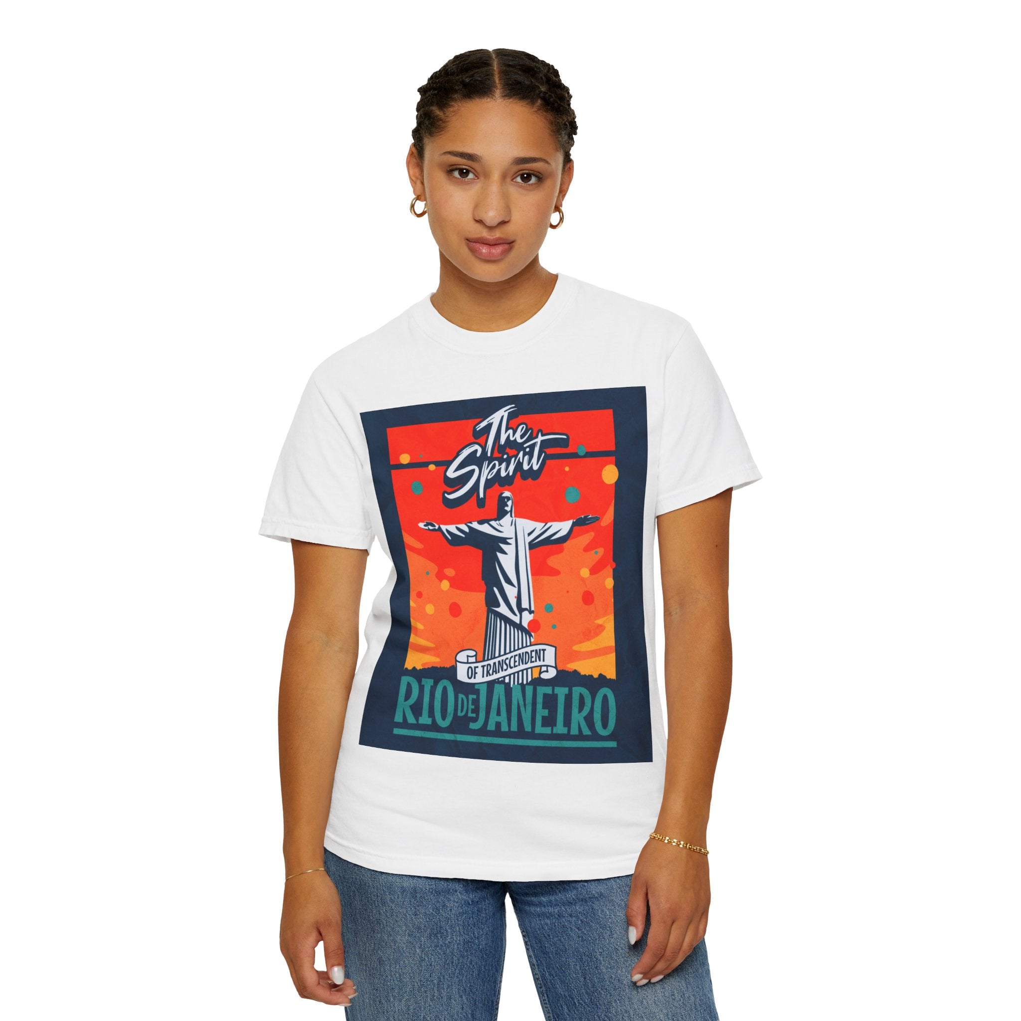 Rio de Janeiro Christ the Redeemer Poster T-Shirt — 'The Spirit' Graphic Tee