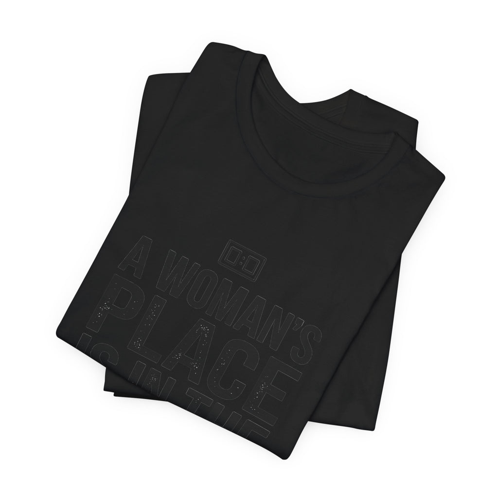 A Woman's Place Is In The Game Tee | Women’s Sports Fandom, Athletic Pride