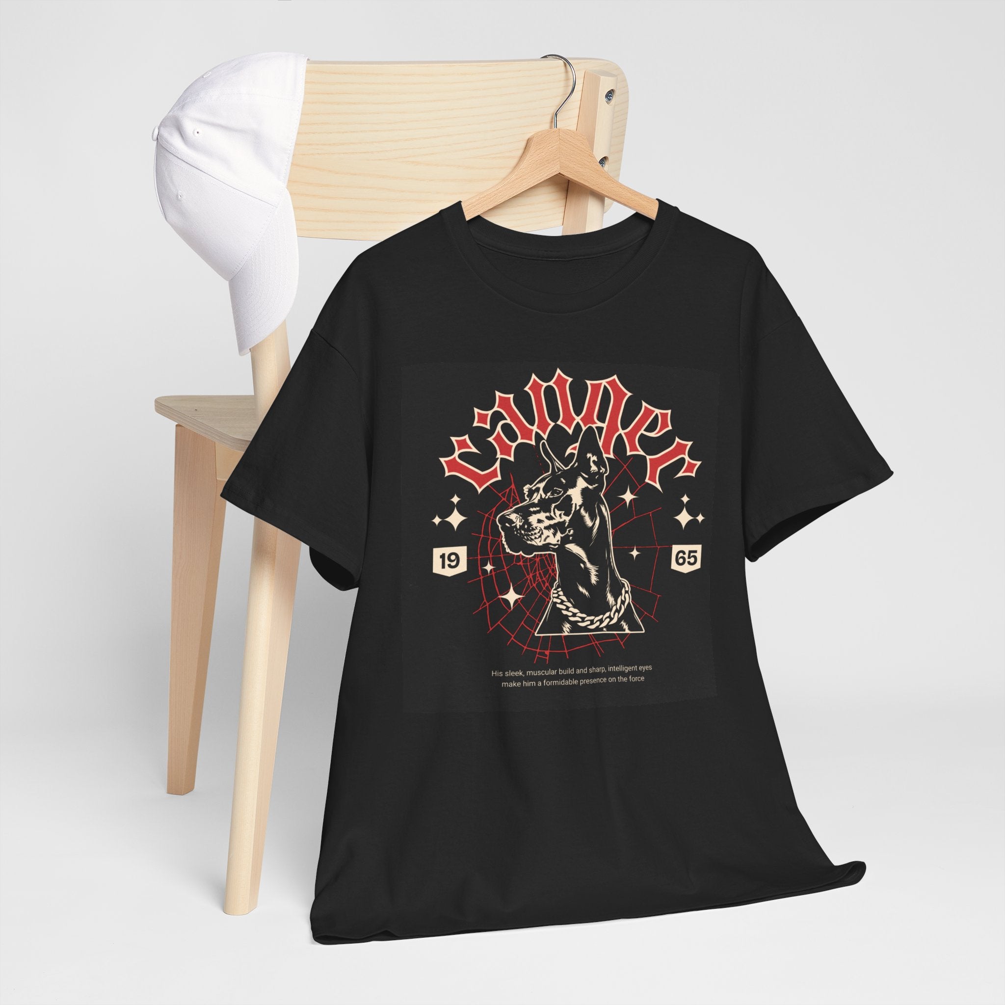 Vintage Gothic Cat Tee — 'Witchery' Retro Occult Graphic T-Shirt