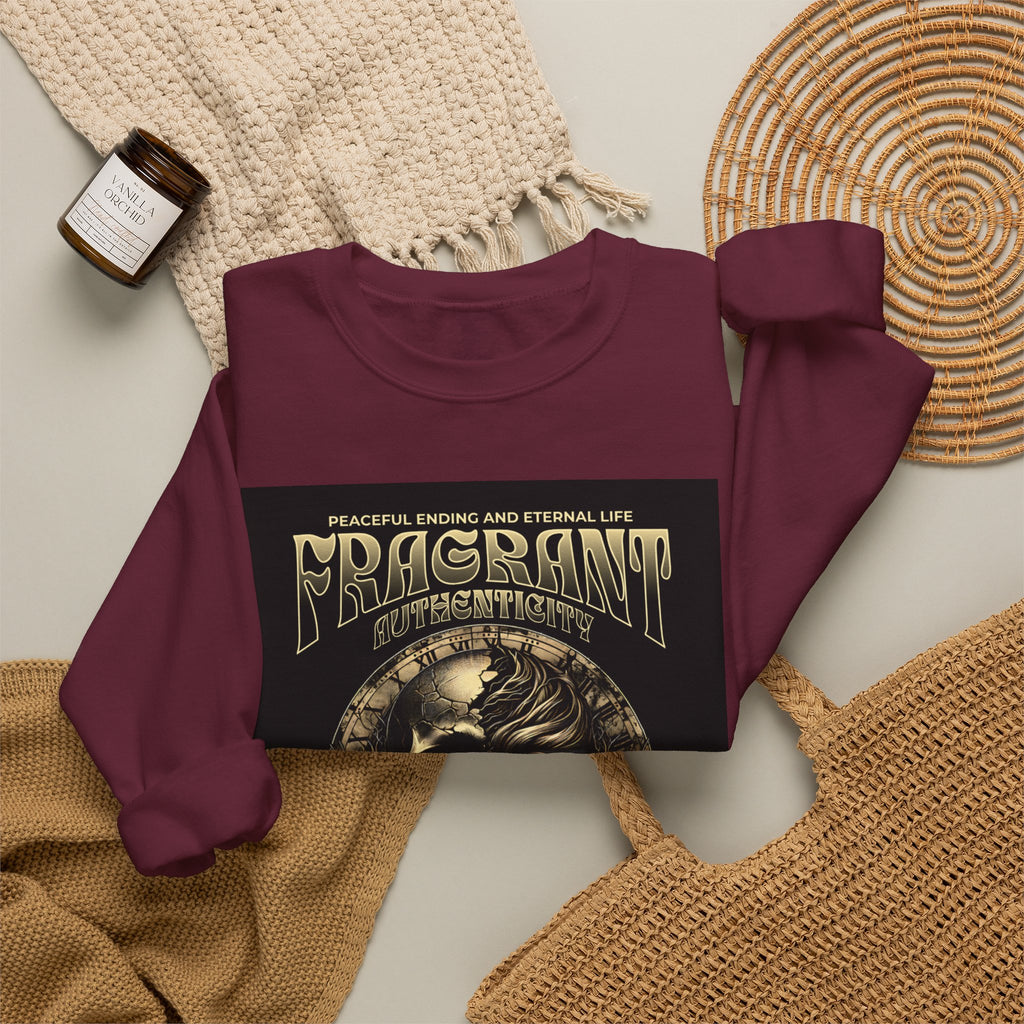 Skull & Roses Crewneck Sweatshirt — “Decrepit” Gothic Graphic
